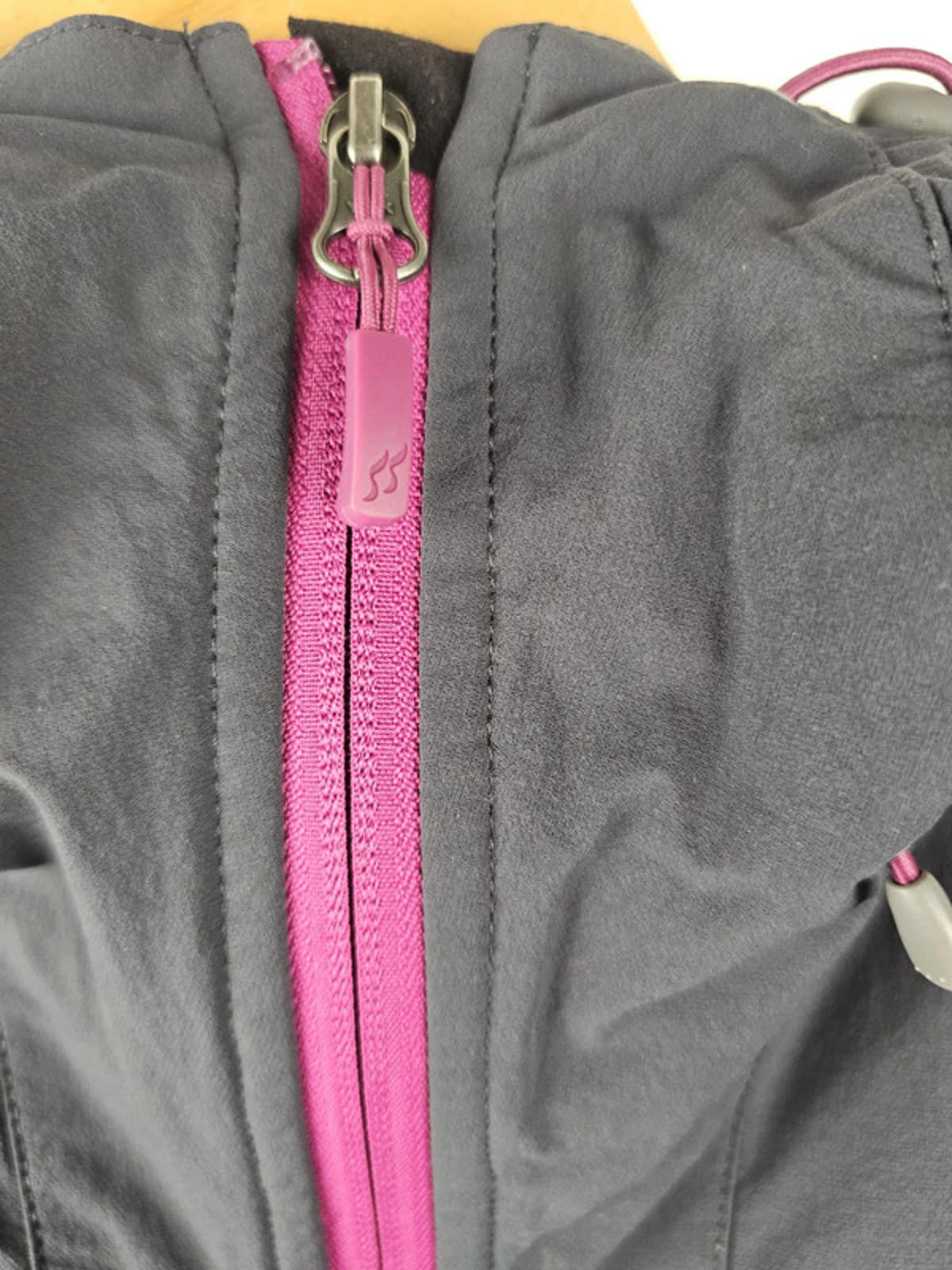 Rab Womens Full Zip Hooded Grey Soft Shell Activewear/Hiking Jacket - UK 12