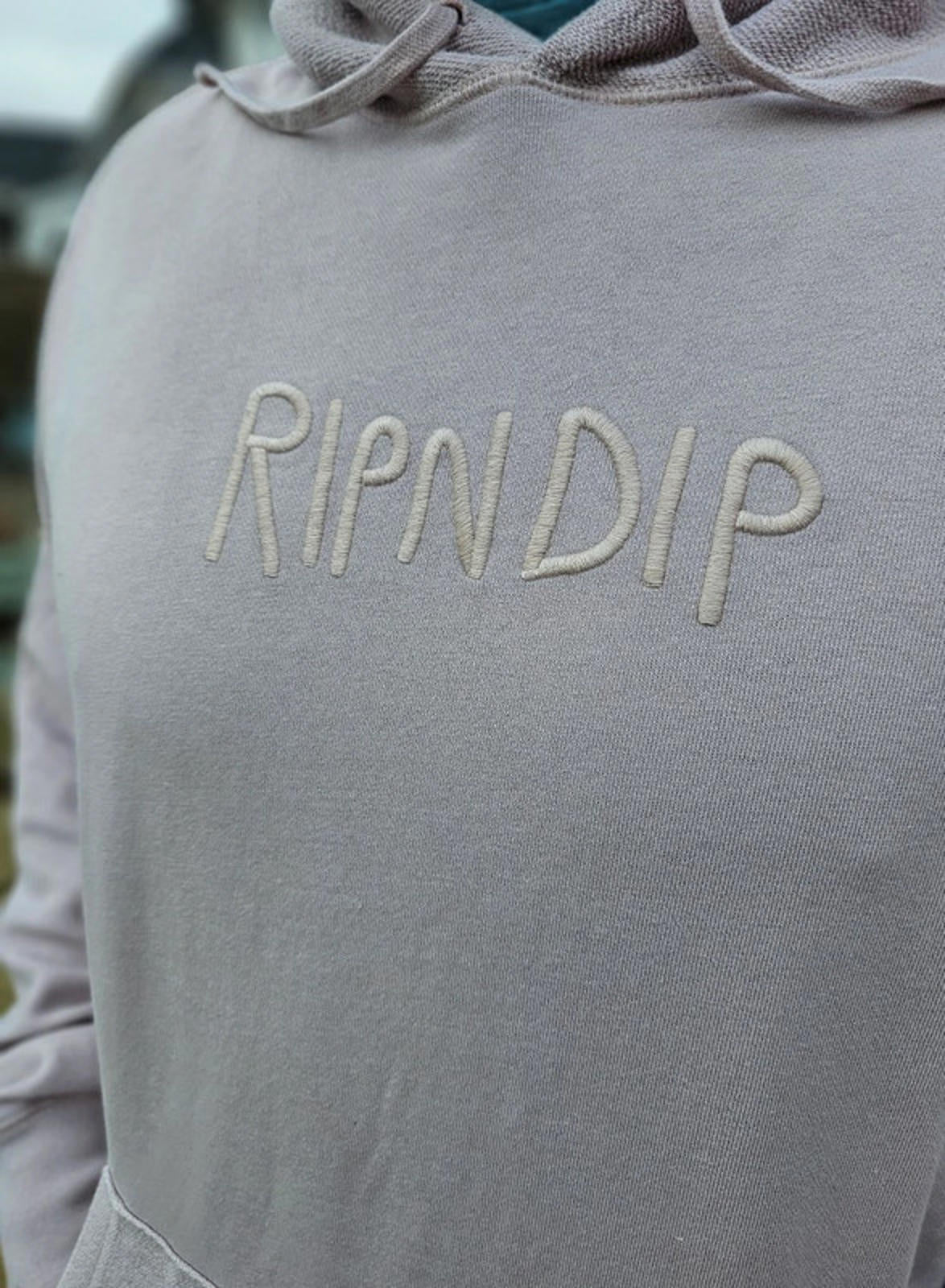 Awesome Off Pink Oversize RipnDip Pullover Hoodie L/Large Oversize Embroidered*