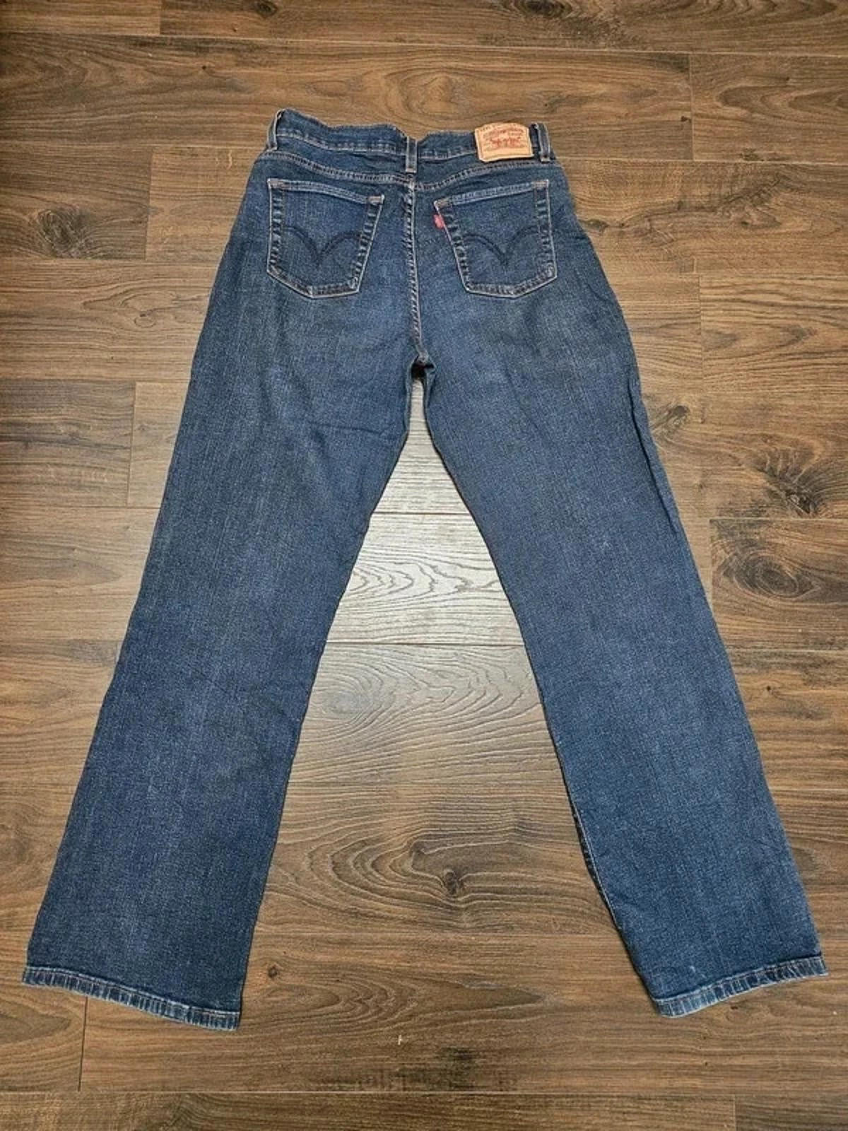 Levi's Womens Blue Jeans 512 Perfectly Slimming Slim Tapered W29/31L 10-12