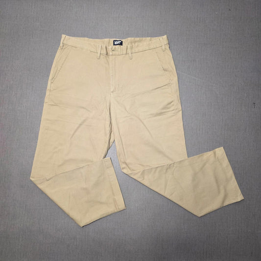 Lands End Mens Chino Style Trousers/Pants - 36 - W36 / L27 - Beige