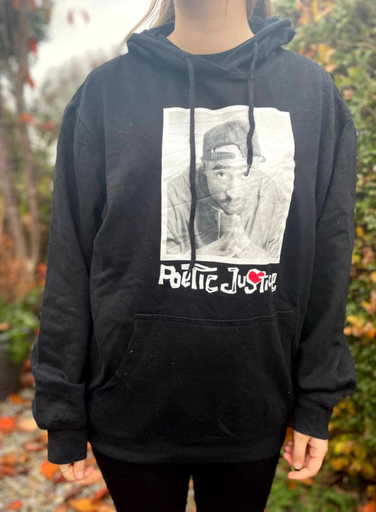 Unisex Poetic Justice Tupac Pullover Hoodie - L/Large
