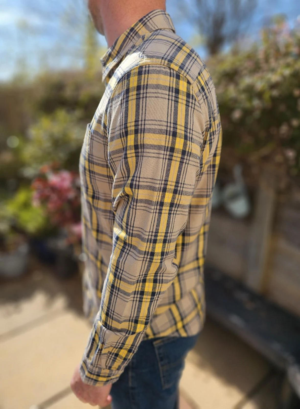Levi's Men's Long Sleeve Standard Fit Check Shirt - L/Large