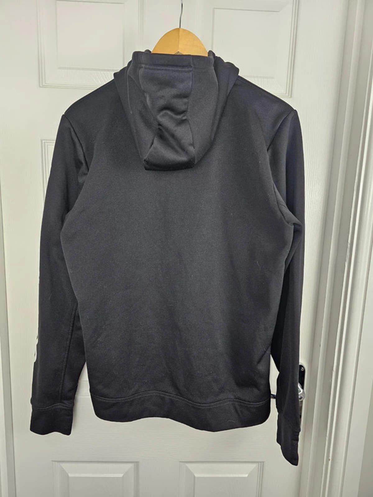 The North Face Mens Fleece Lined Full Zip Hoodie Jacket - M/Medium - Black/White