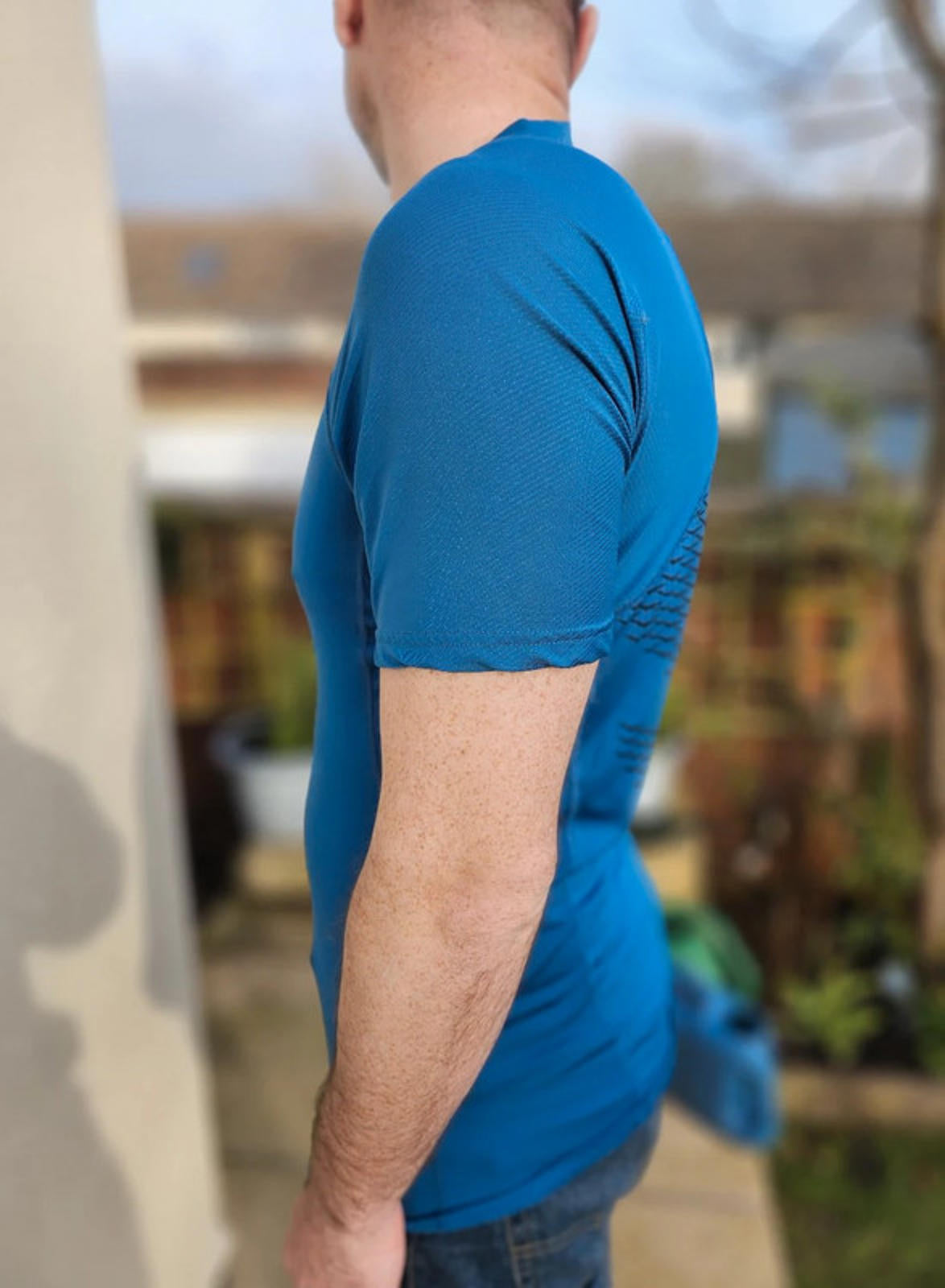 Nike Pro Hyper Cool Blue Activewear T-Shirt Tee Top - M/Medium