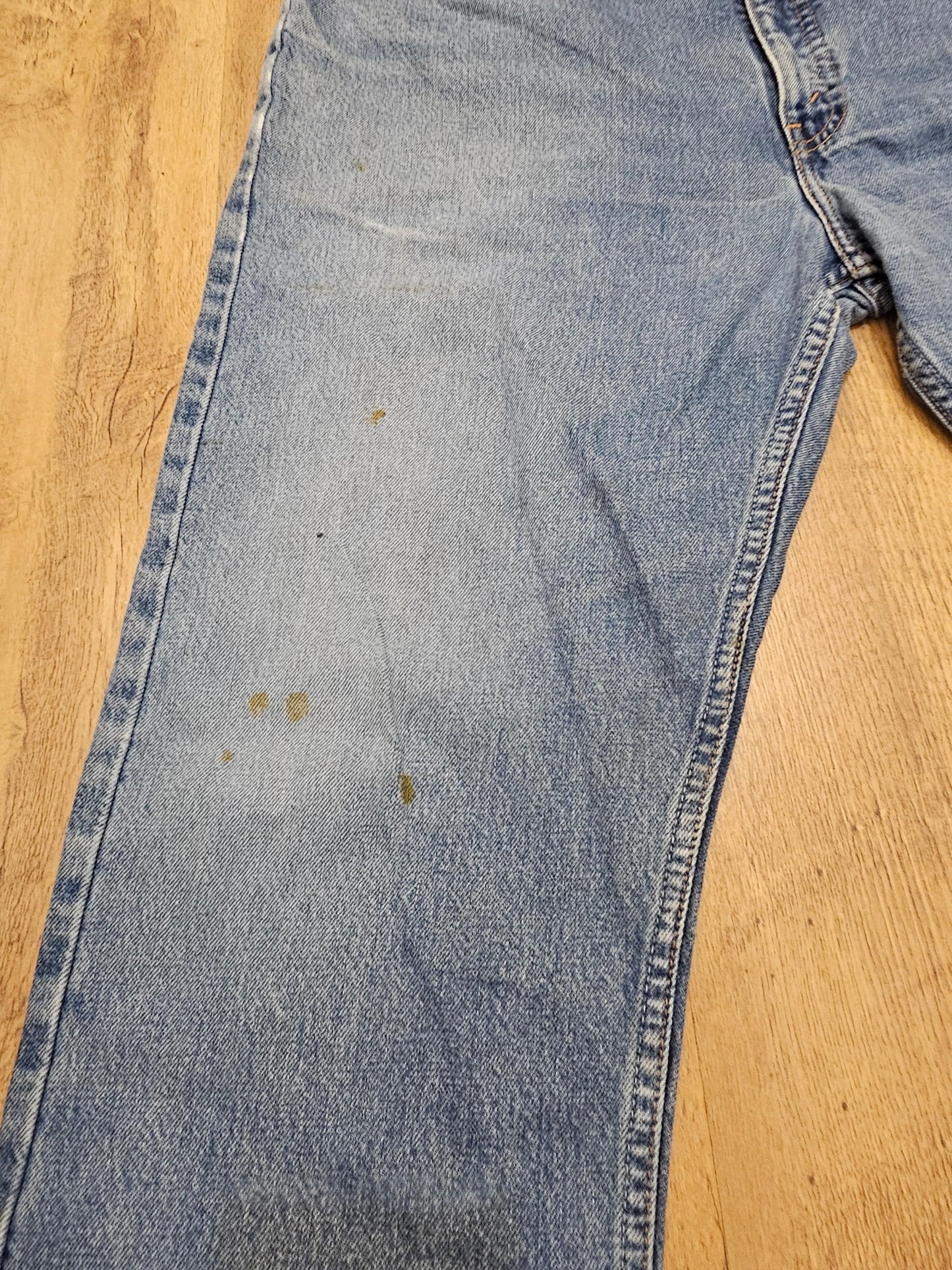 Levi's Vintage Orange Tab Blue Jeans 615 Straight Fit - W39/30L