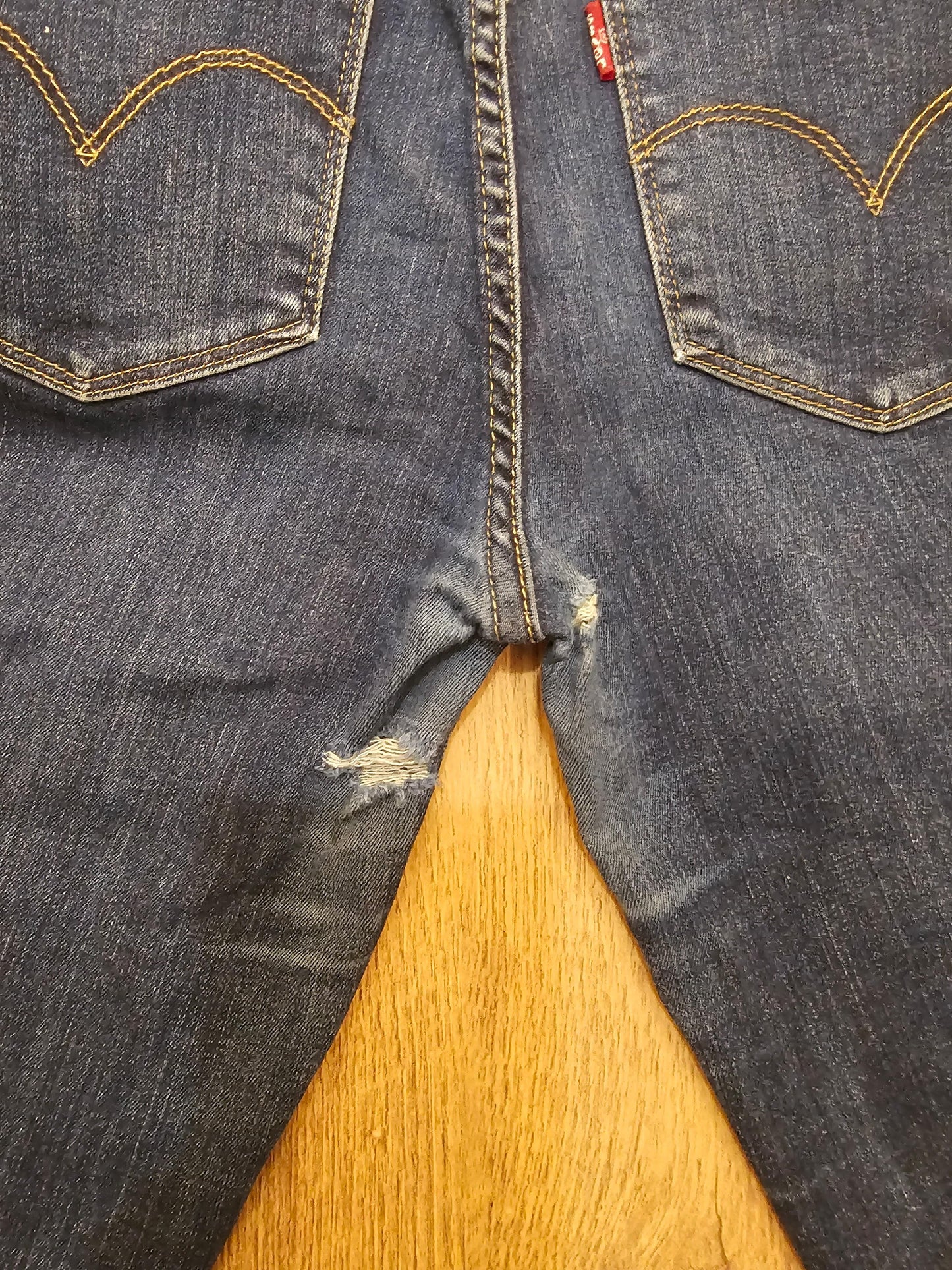 Levi's Womens Blue Jeans 721 High Rise Skinny Fit - W26/34L