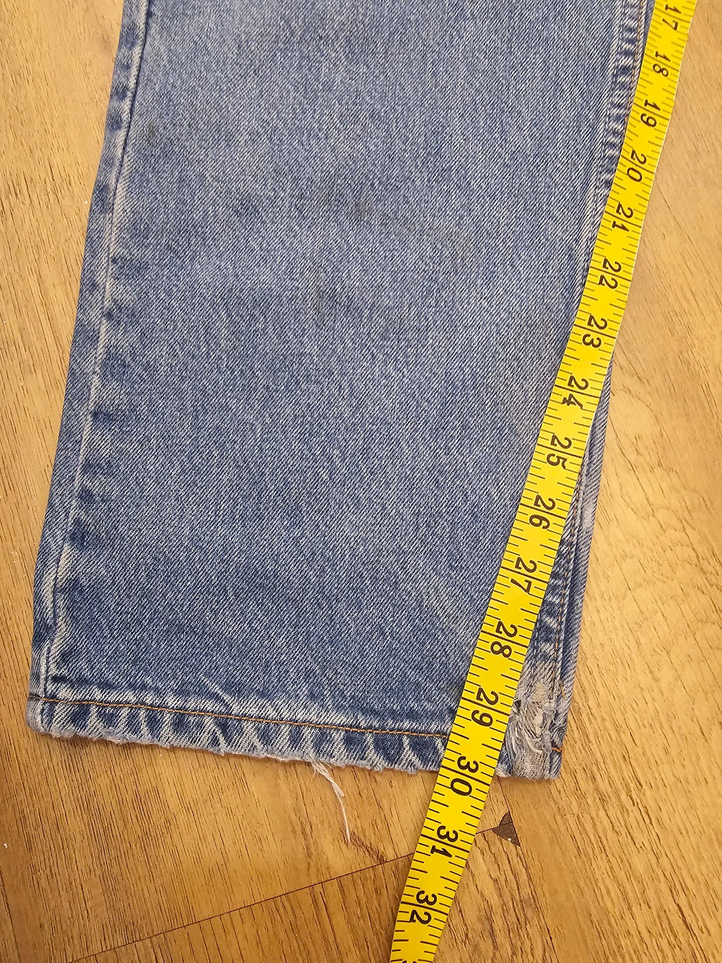 Levi's Vintage Orange Tab Blue Jeans 615 Straight Fit - W39/30L