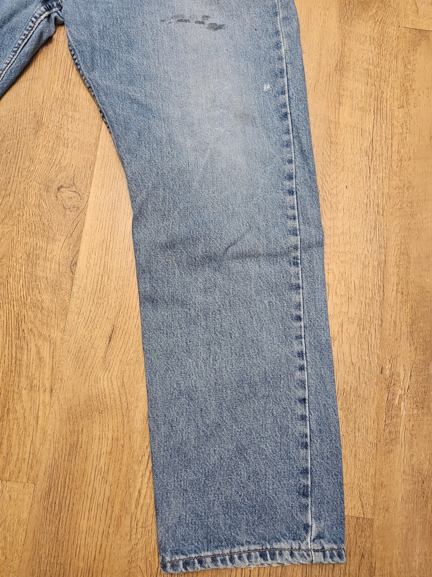 Levi's Vintage Orange Tab Blue Jeans 615 Straight Fit - W39/30L