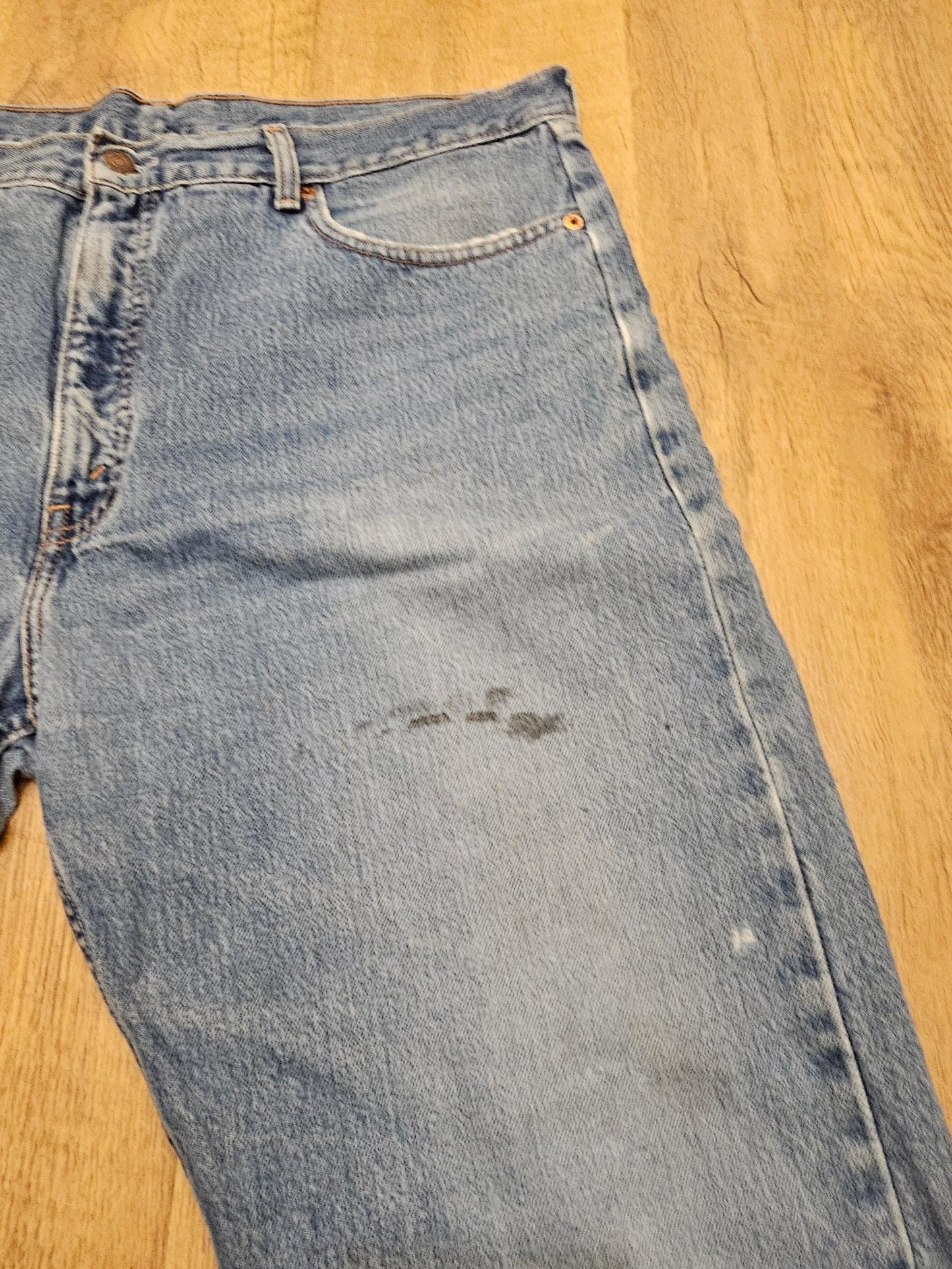 Levi's Vintage Orange Tab Blue Jeans 615 Straight Fit - W39/30L