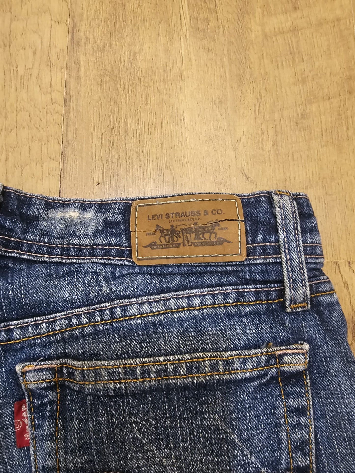 Levi's Womens Blue Jeans 518 Super Low Bootcut Fit - W29/32L
