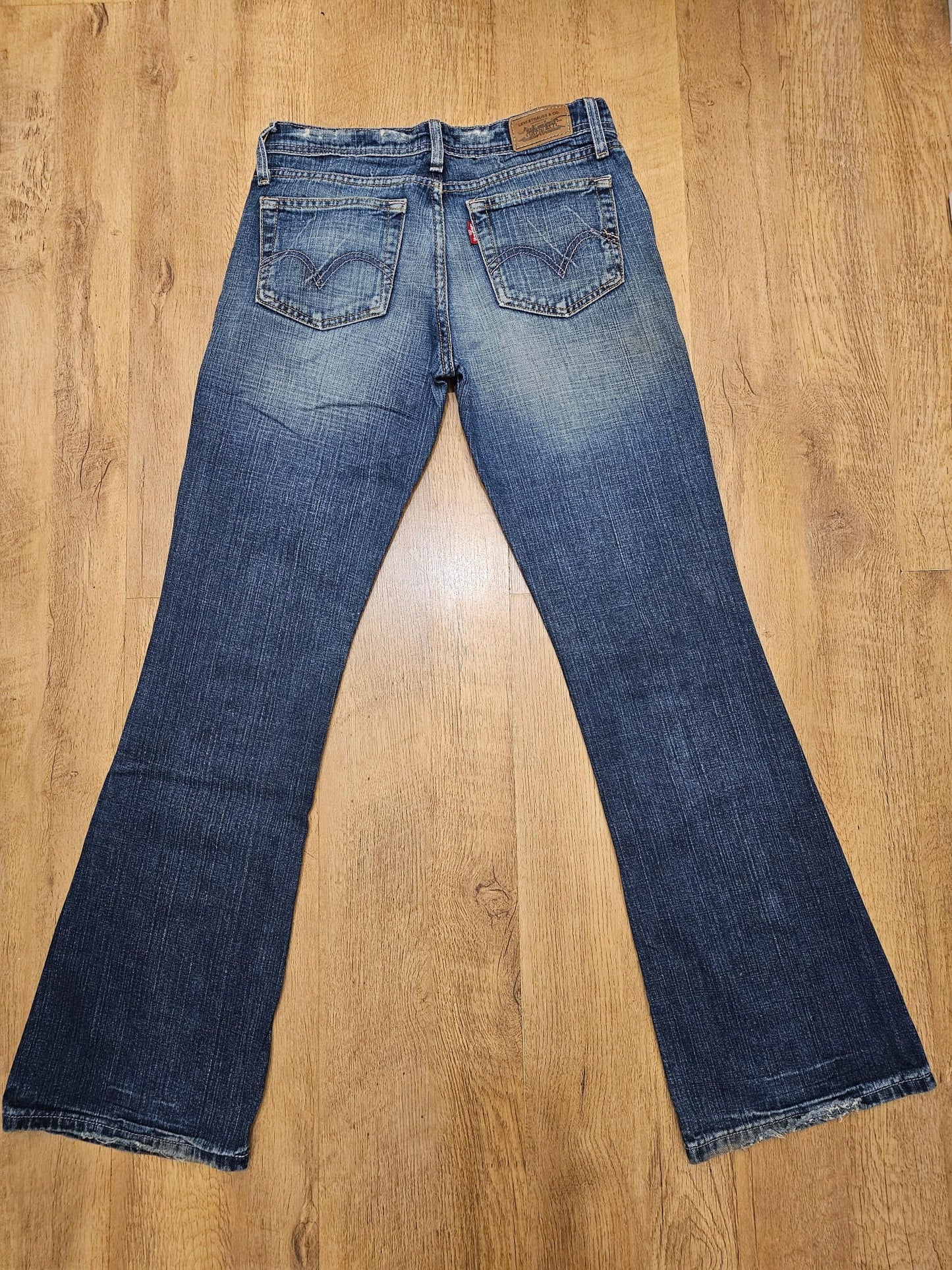 Levi's Womens Blue Jeans 518 Super Low Bootcut Fit - W29/32L