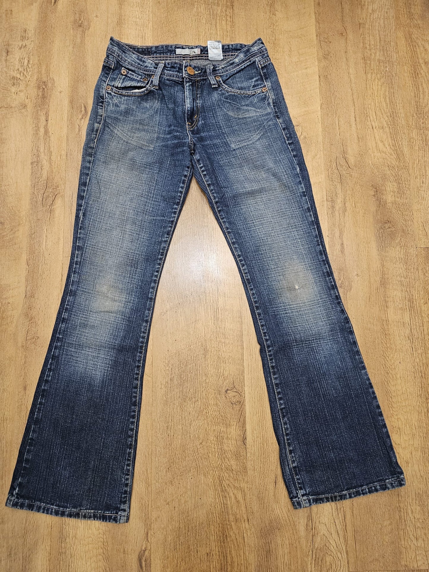 Levi's Womens Blue Jeans 518 Super Low Bootcut Fit - W29/32L