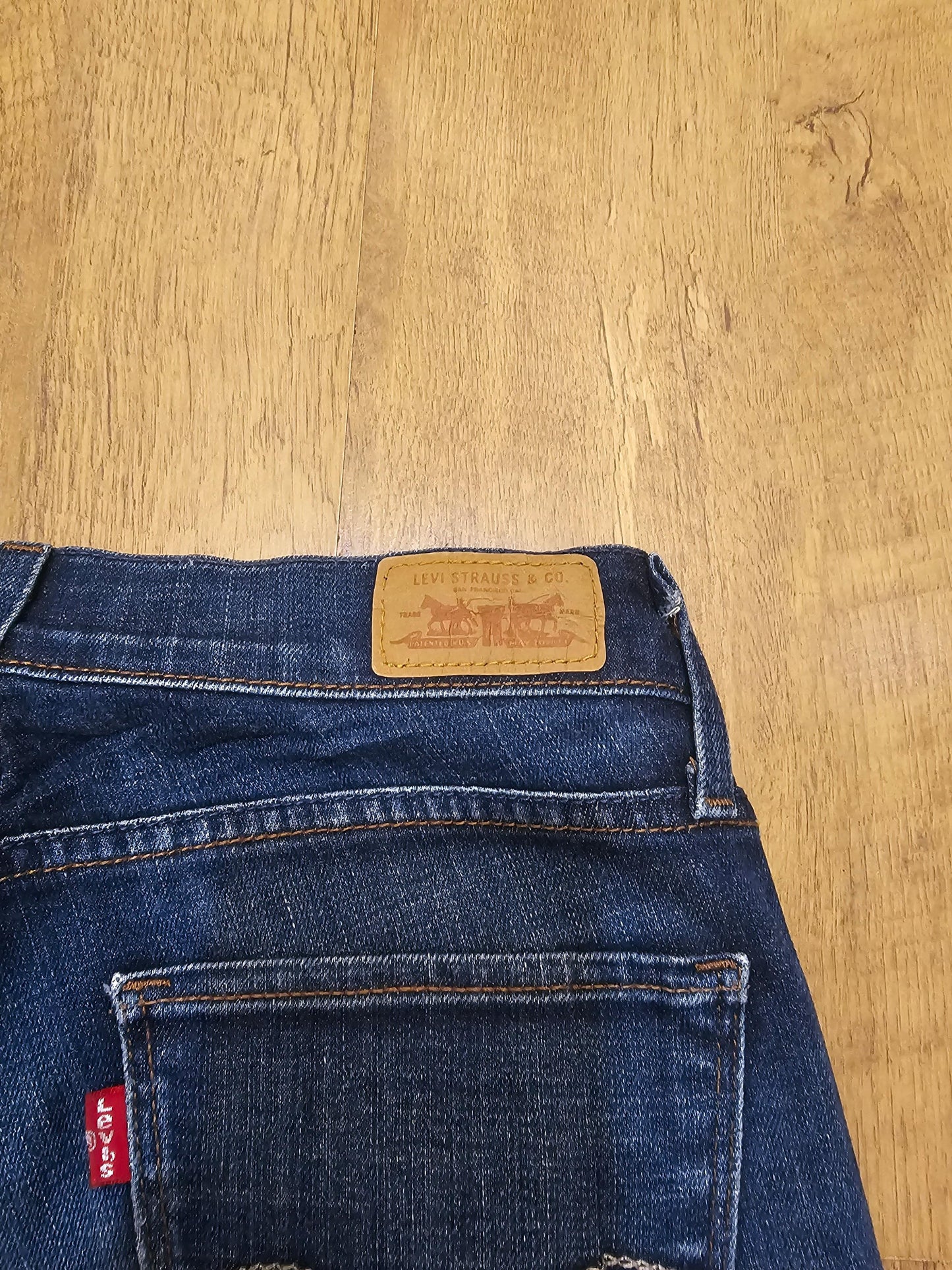 Levi's Womens Blue Jeans 529 Curvy Boot Cut Fit - W27/30L