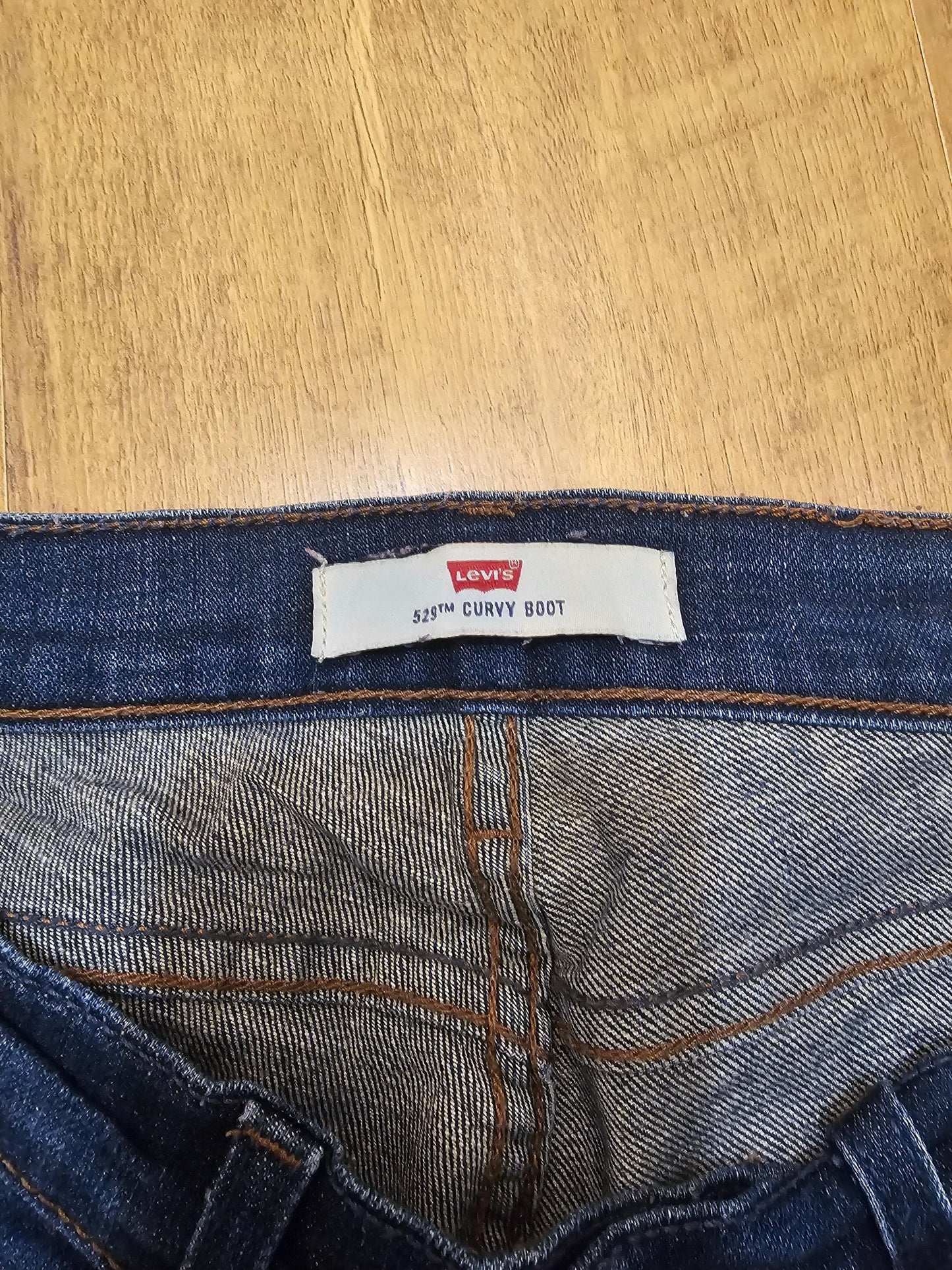 Levi's Womens Blue Jeans 529 Curvy Boot Cut Fit - W27/30L