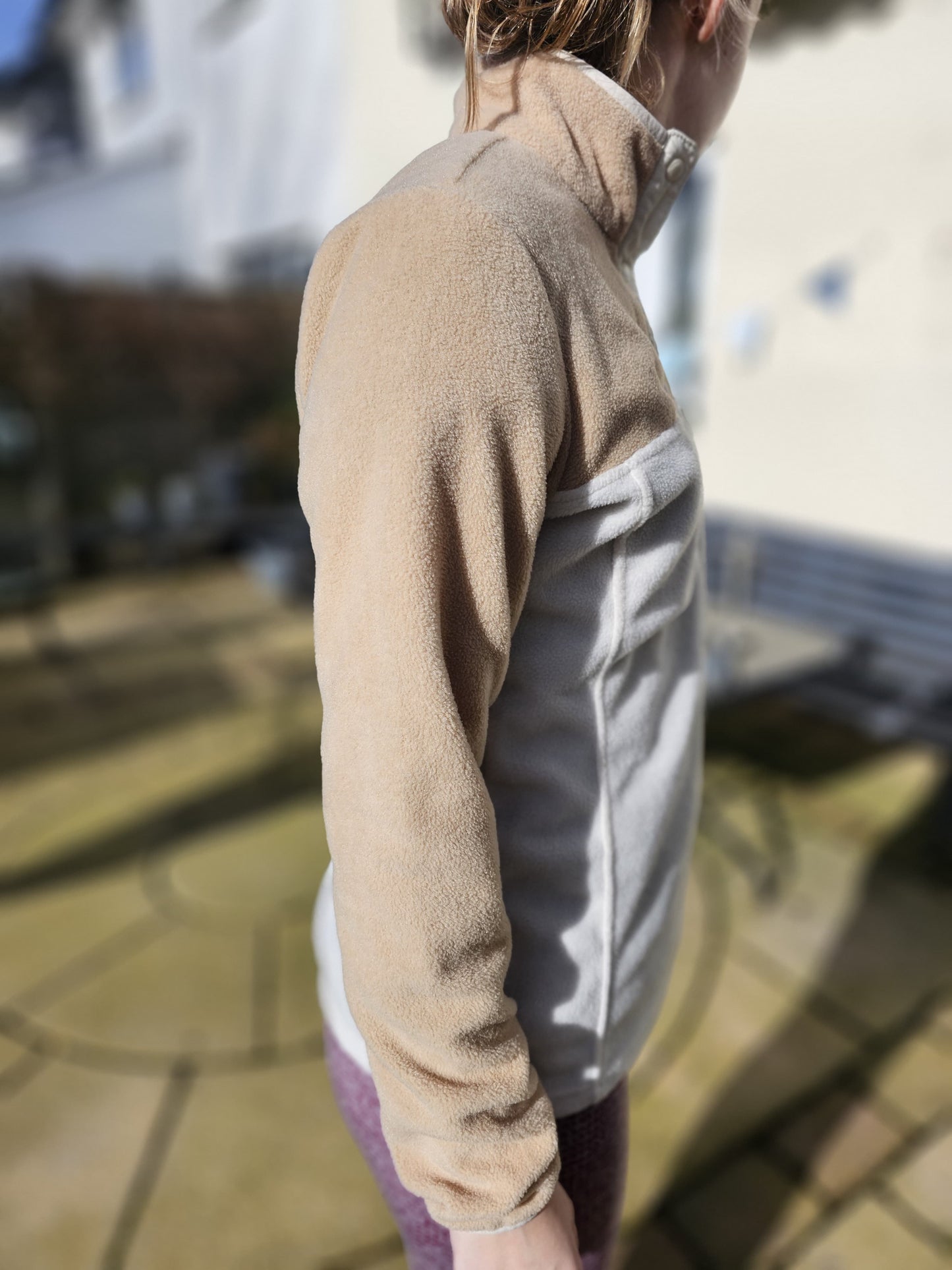 Columbia Pullover Button Up Snap Fleece Jumper - S/Small