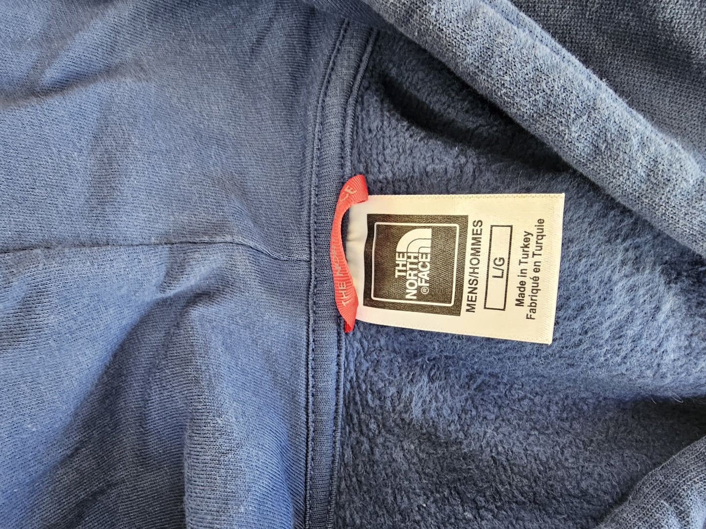 The North Face Smart Blue Mens Printed Hoodie Hoody - LG/Large