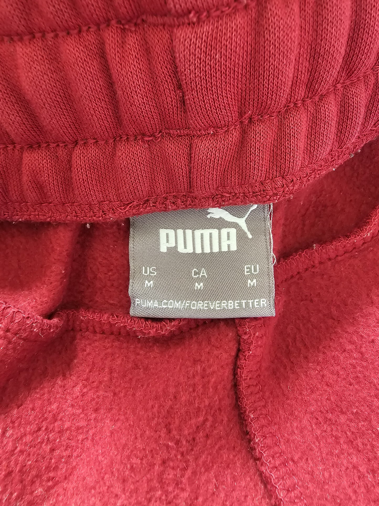 Puma Matching Tracksuit Deep Red Top & Joggers Bottoms Hoodie - M/Medium