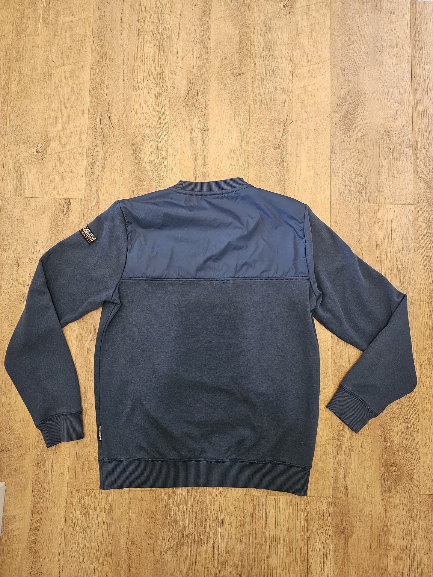 Napapijri Bamix Navy Blue Sweatshirt & Joggers Matching Set - S/M Small/Medium