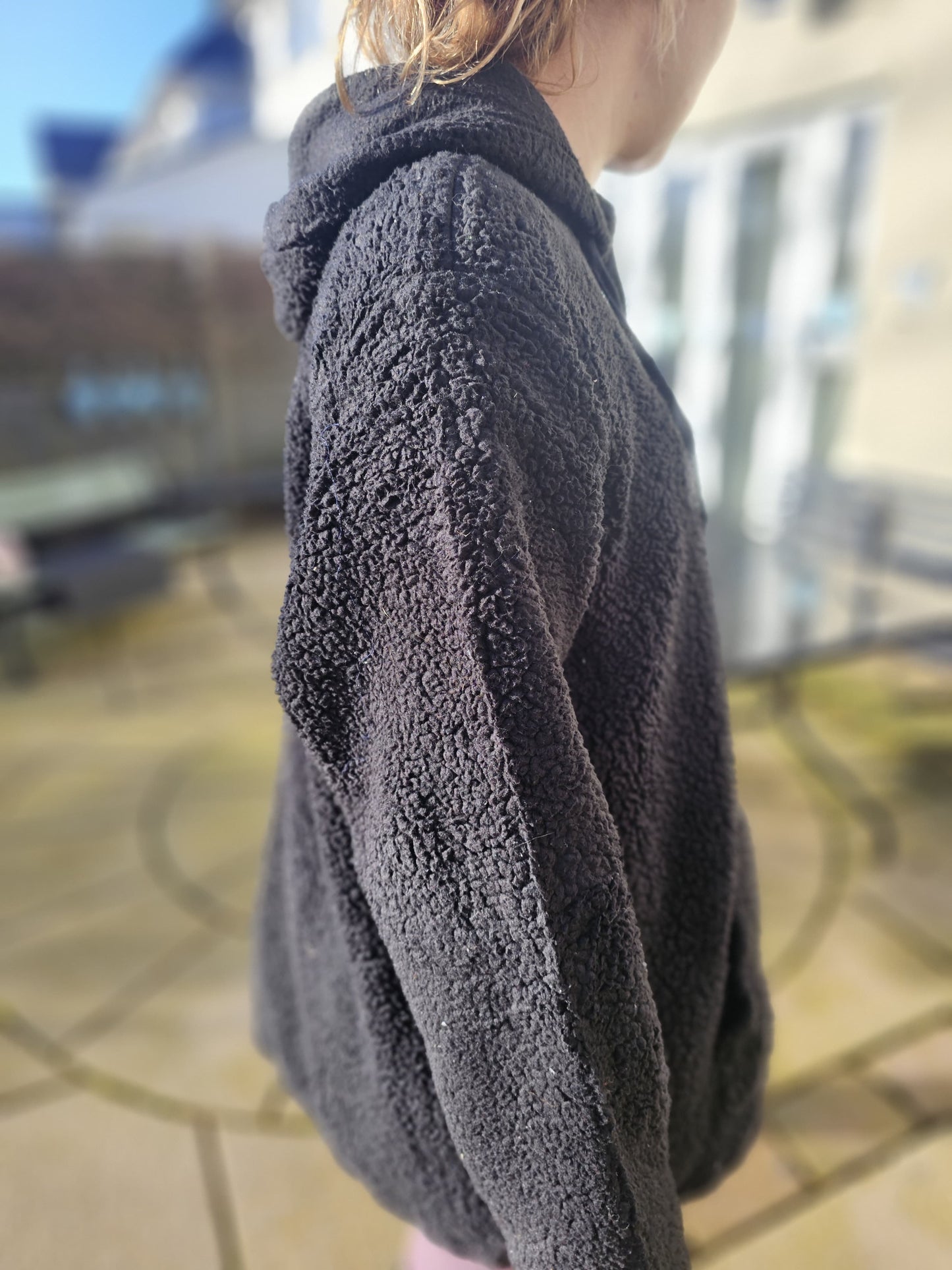 Vintage Fila 1/2 Zip Black Fleece Pullover Jumper - 1X / XL / Extra Large