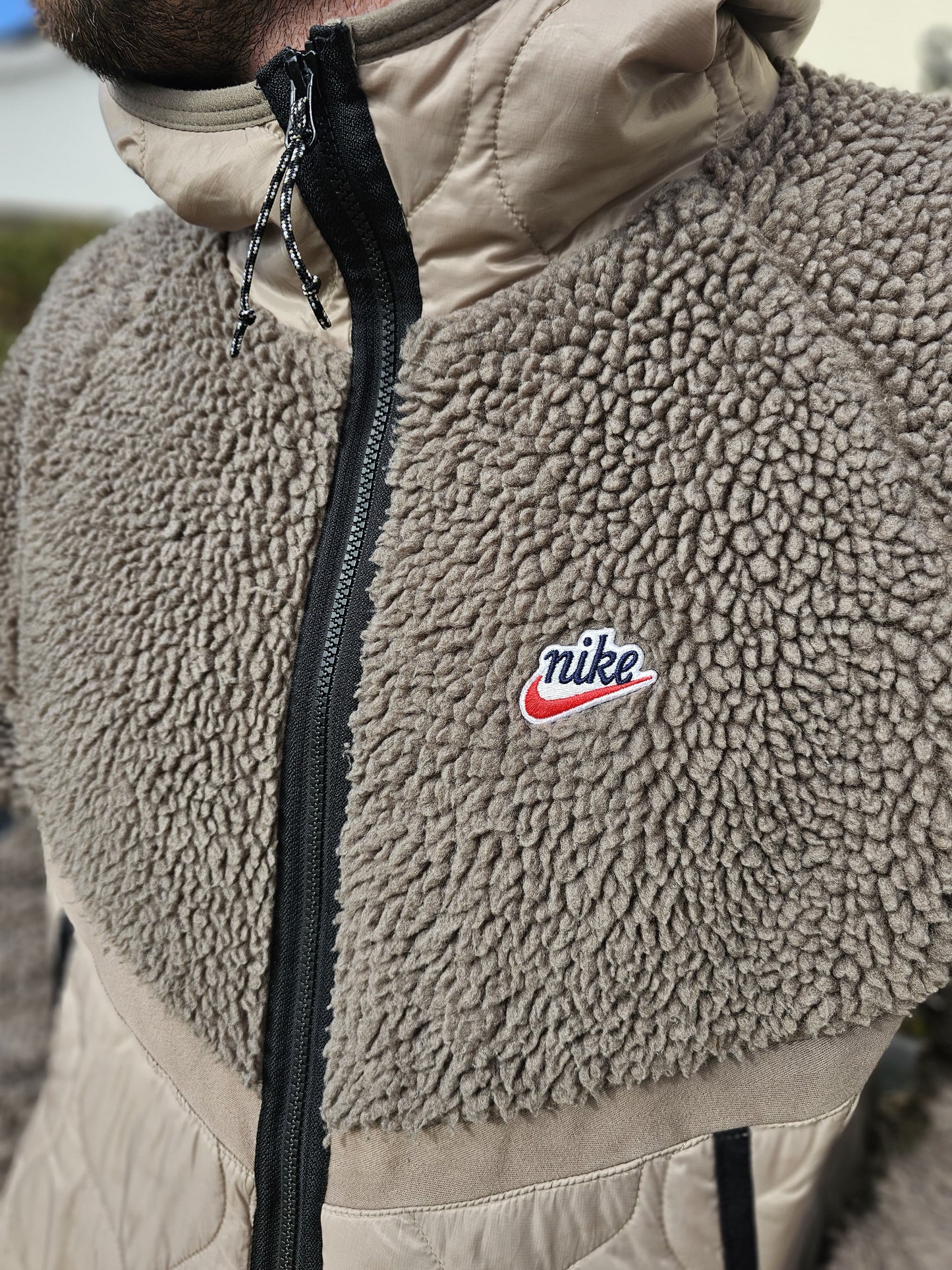 Awesome Nike Heritage Panelled Zip-Through Hooded Fleece Jacket - M/Medium