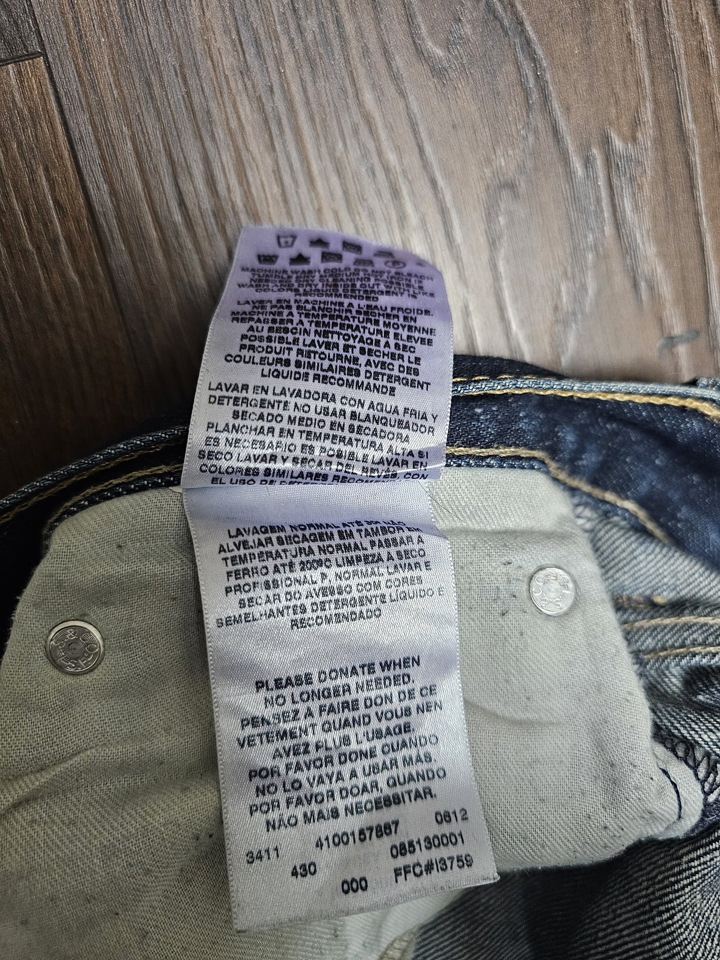 Levi's Mens Blue Jeans 513 Slim Straight Fit W35/32L Denim Trousers Bottoms