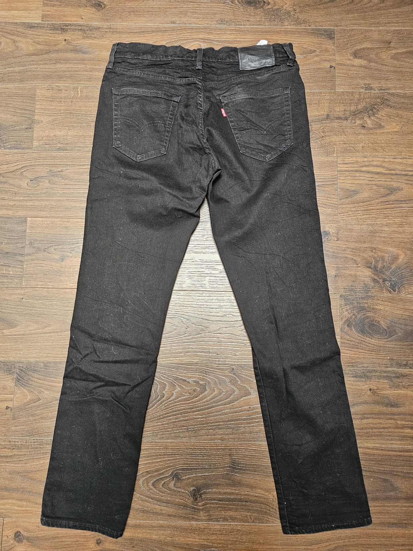 Levi's Mens Black Jeans 511 Slim Fit W34/31L Denim