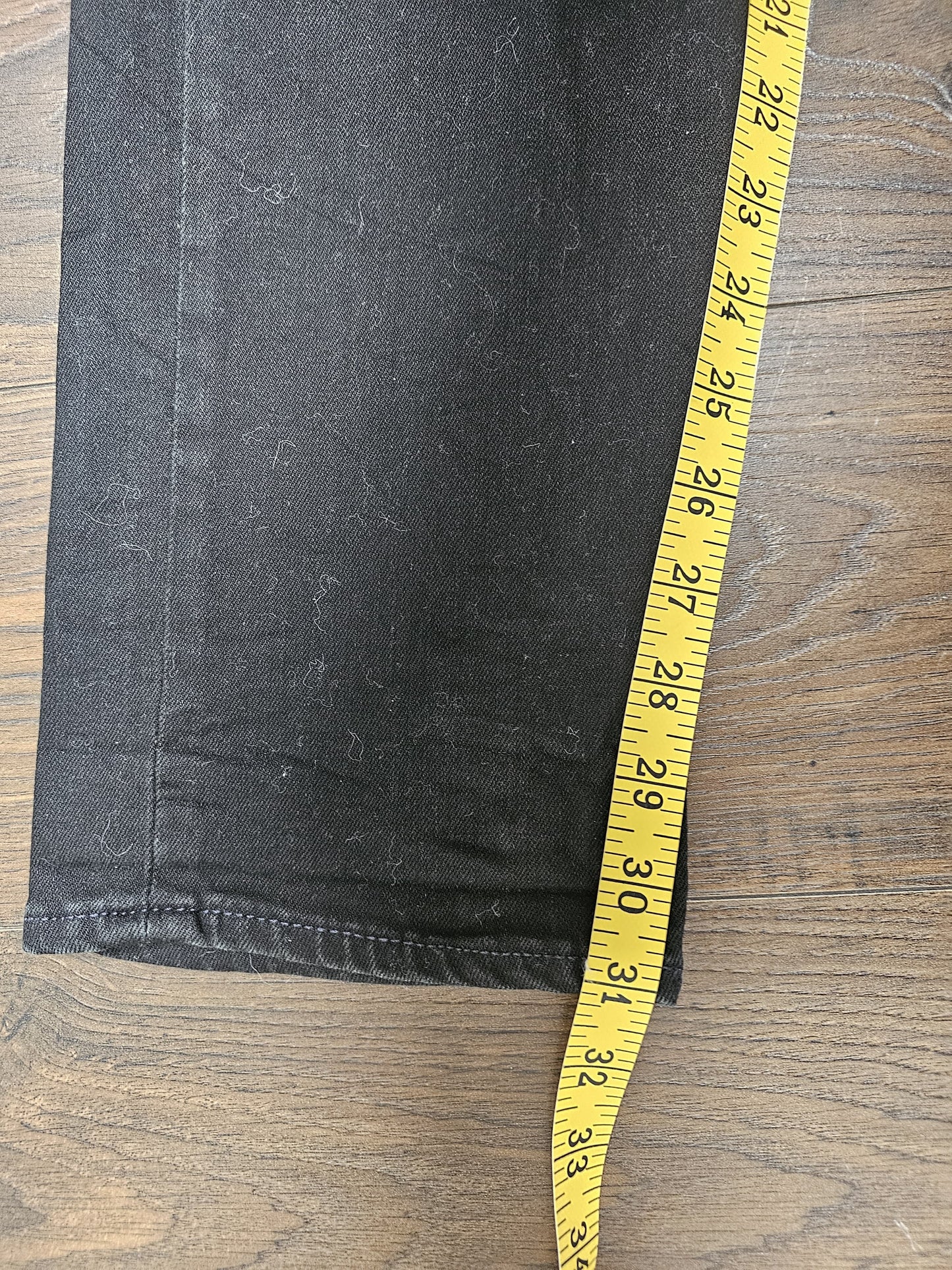 Levi's Mens Black Jeans 511 Slim Fit W34/31L Denim