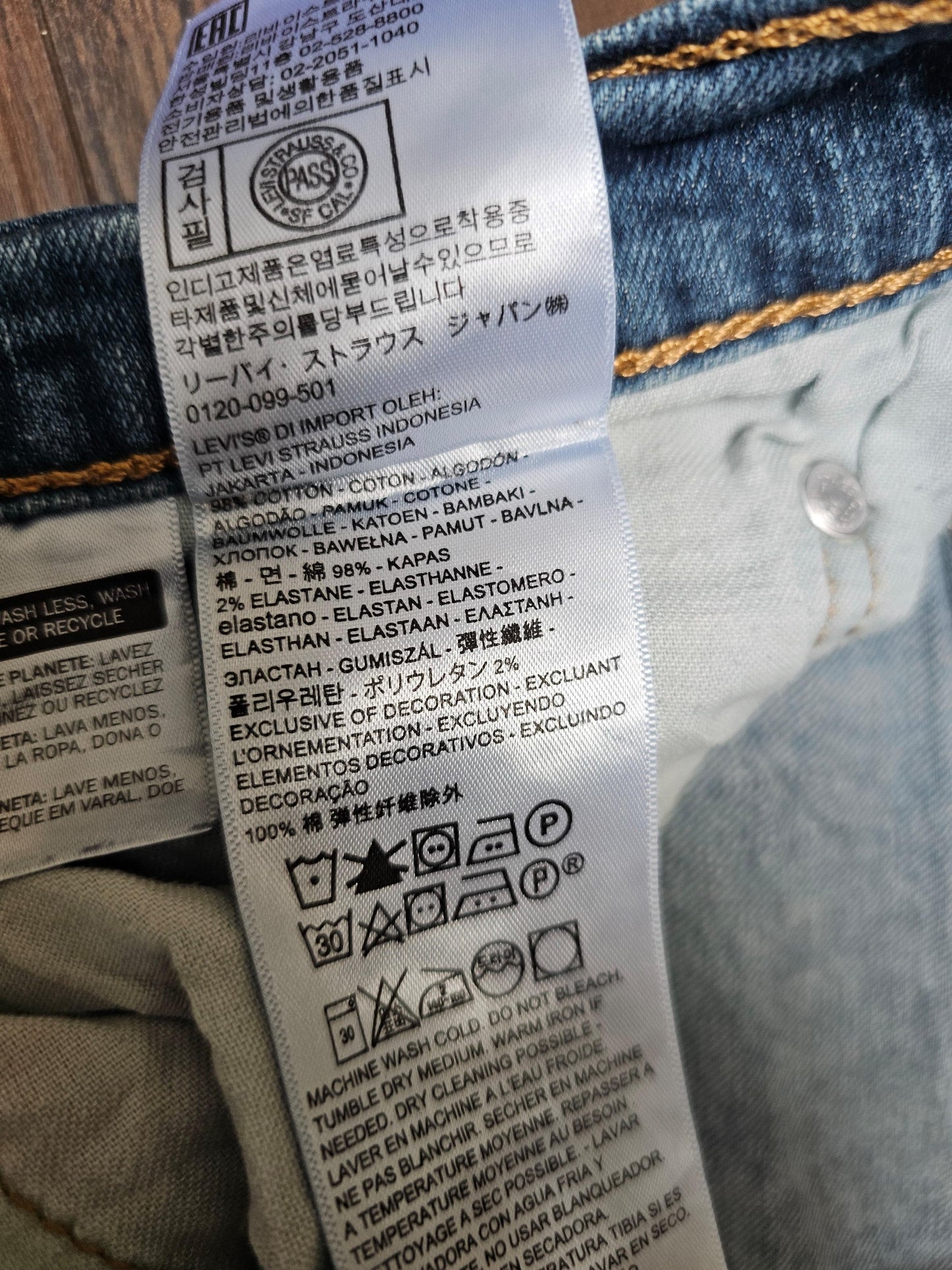 Levi's Mens Blue Jeans 541 Athletic Tap Fit W36/36L Denim