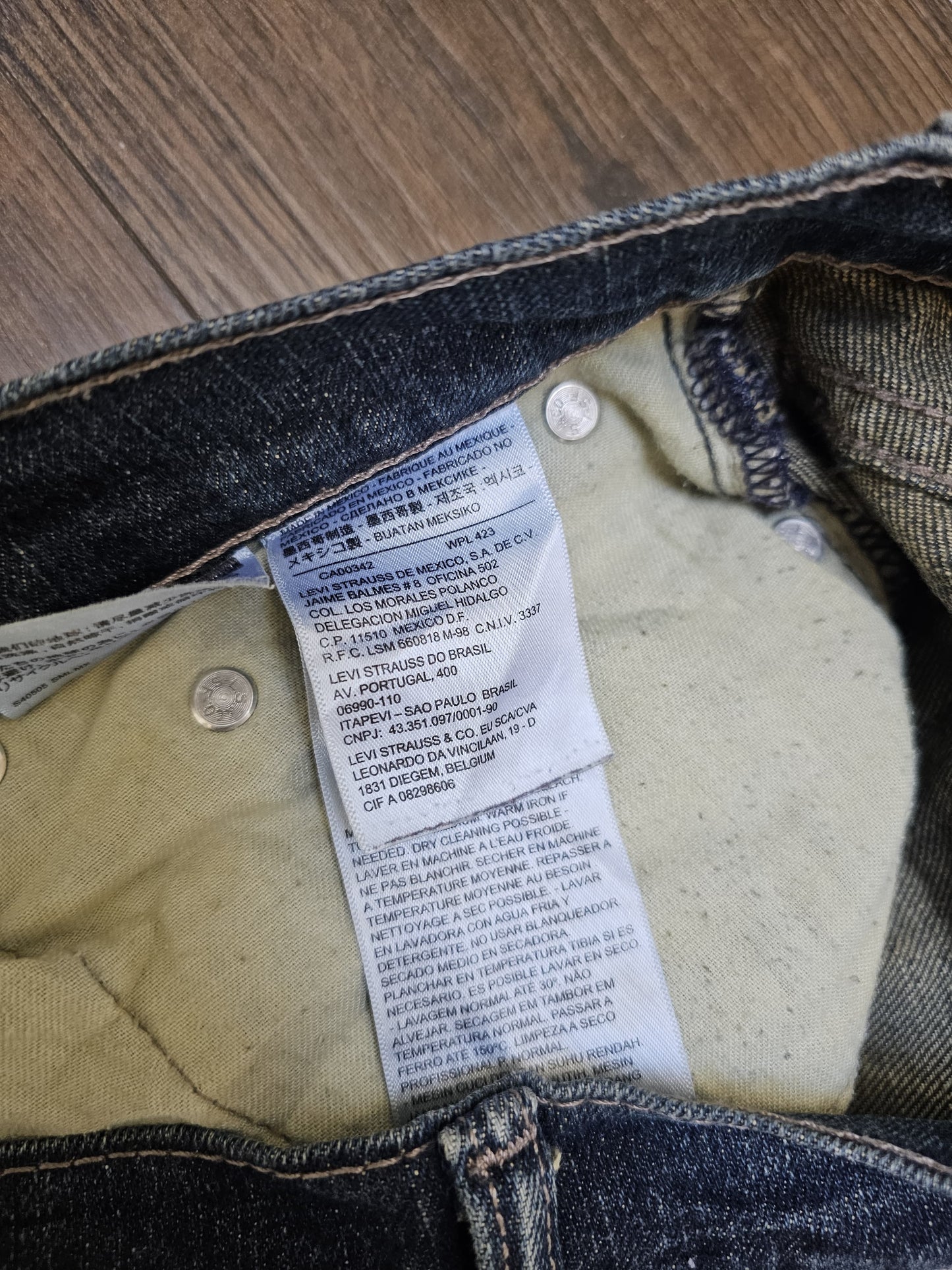 Levi's Mens Blue Jeans 511 Slim Fit W32/32L Denim