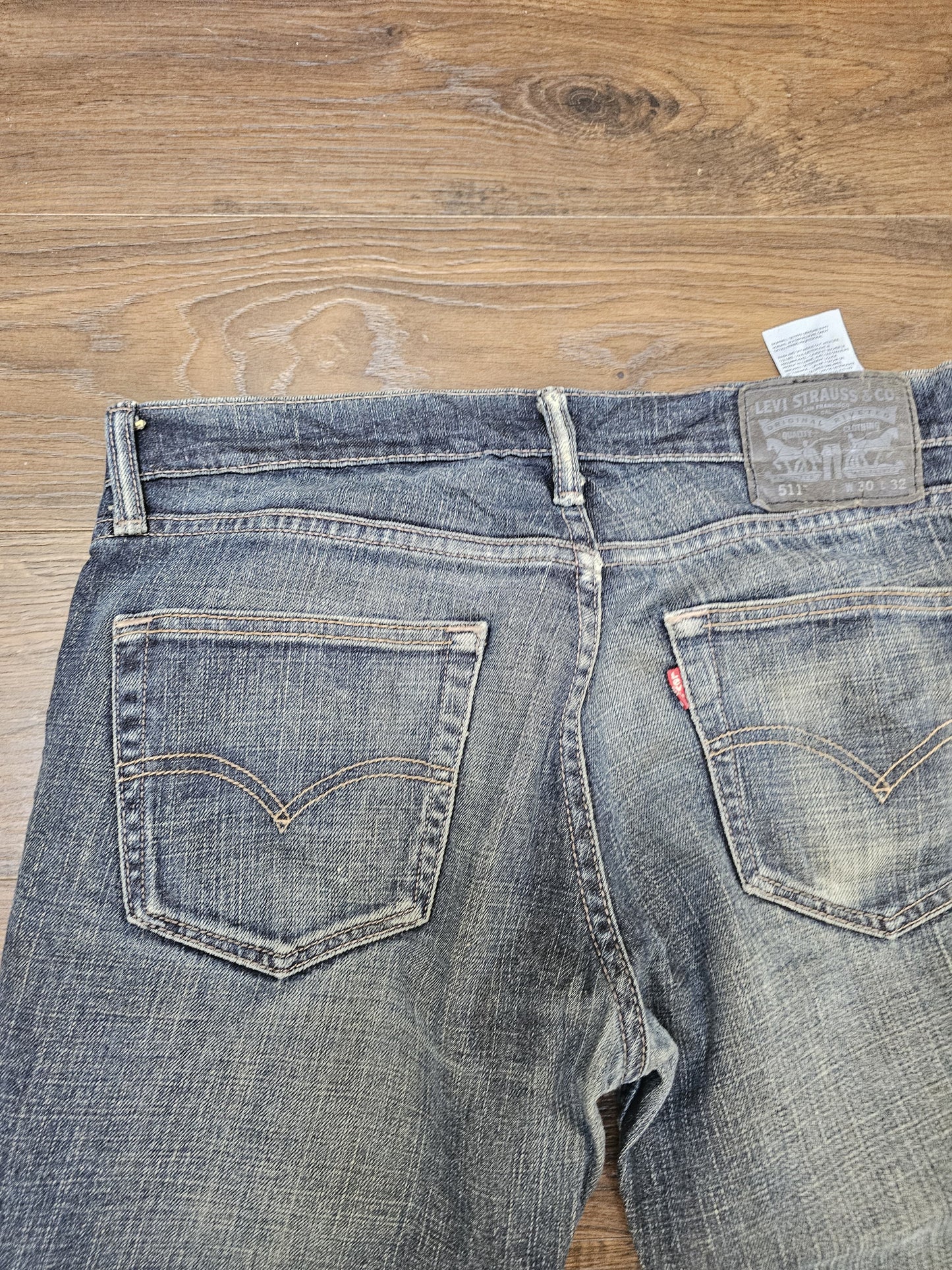 Levi's Mens Blue Jeans 511 Slim Fit W32/32L Denim