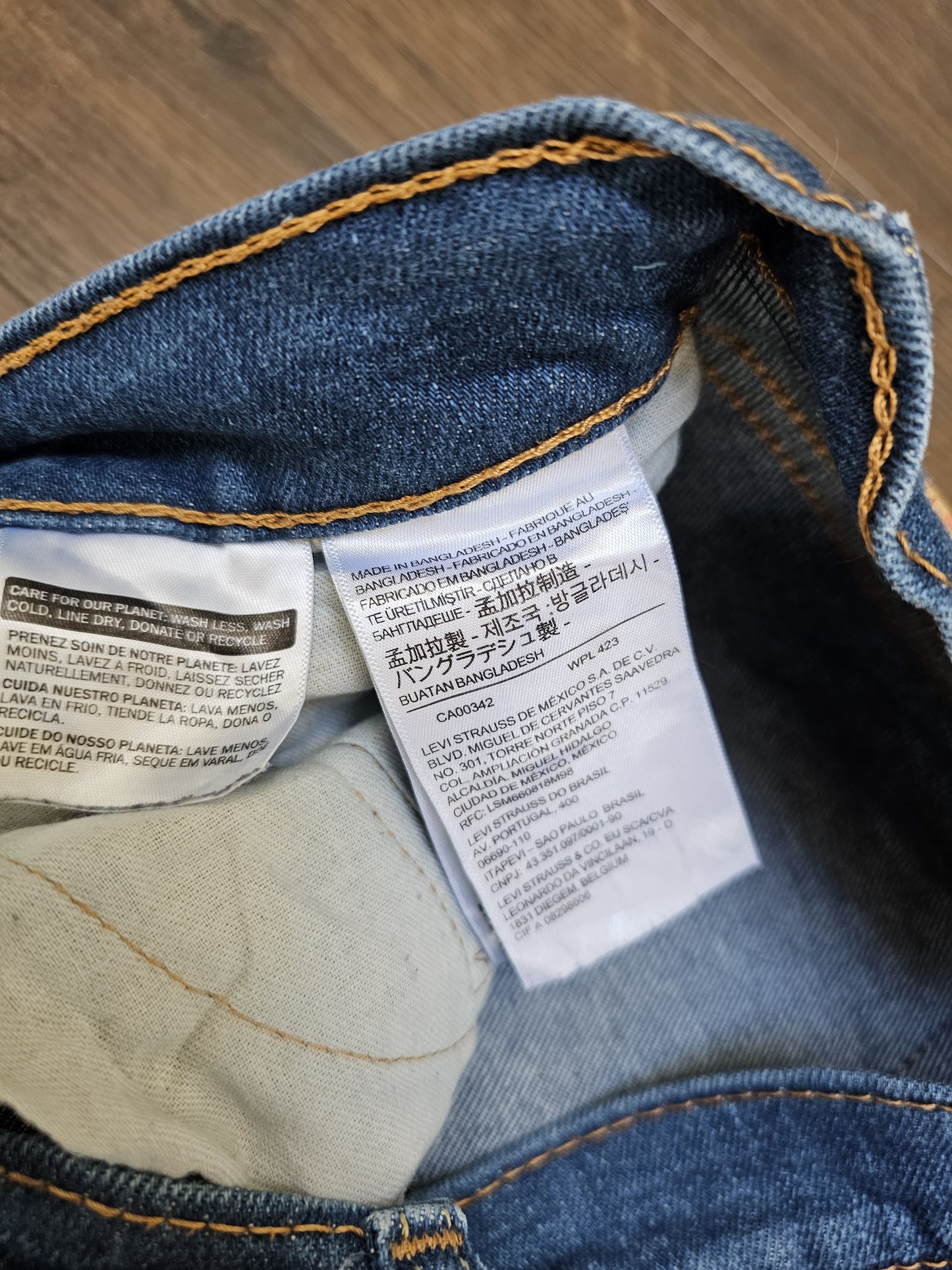 Levi's Mens Blue Jeans 514 Straight Fit W29/32L Denim