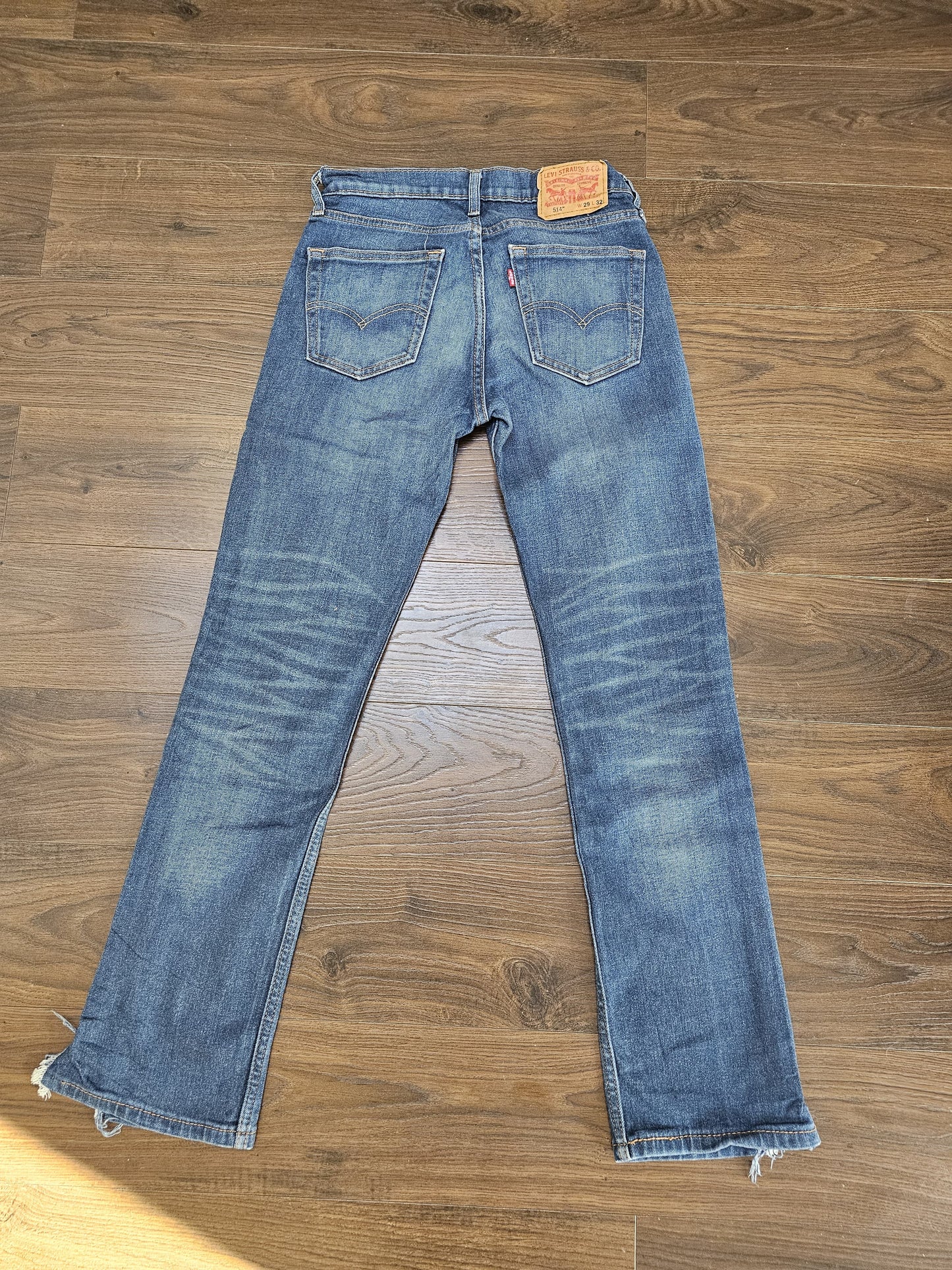 Levi's Mens Blue Jeans 514 Straight Fit W29/32L Denim