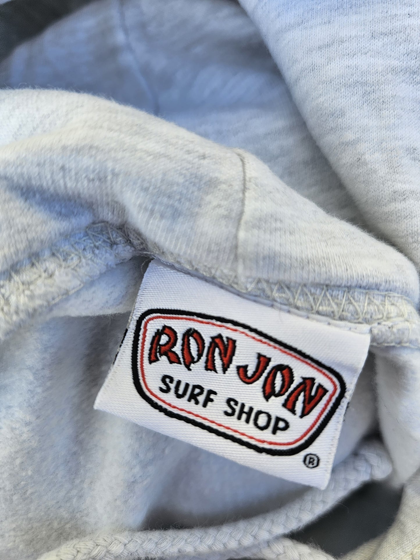 Ron Jon Surf Shop Pullover Hoodie Grey - S/Small