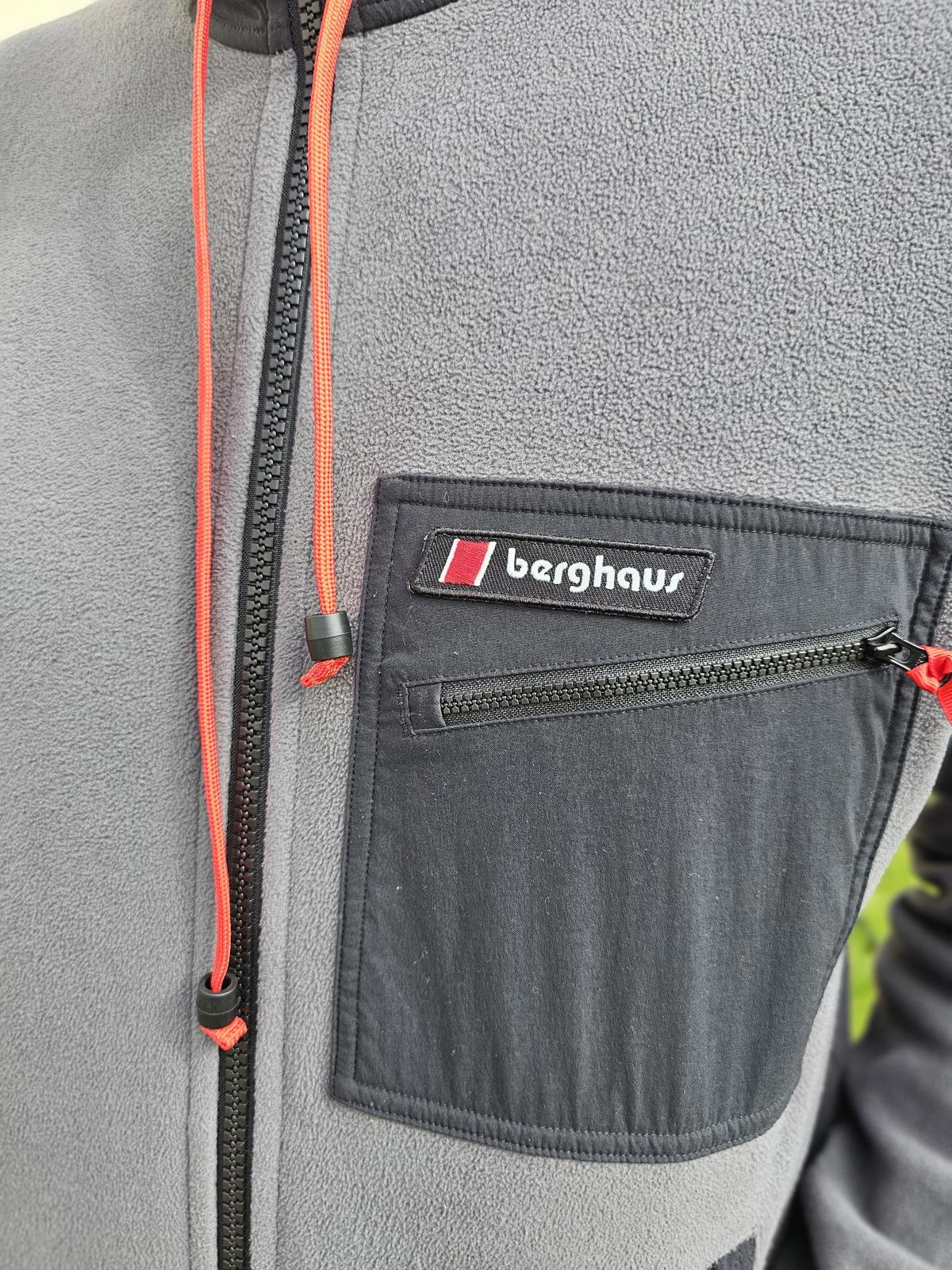 Berghaus Unisex Ascent 91 Black/Grey Full Zip Hooded Fleece Jacket - M/Medium