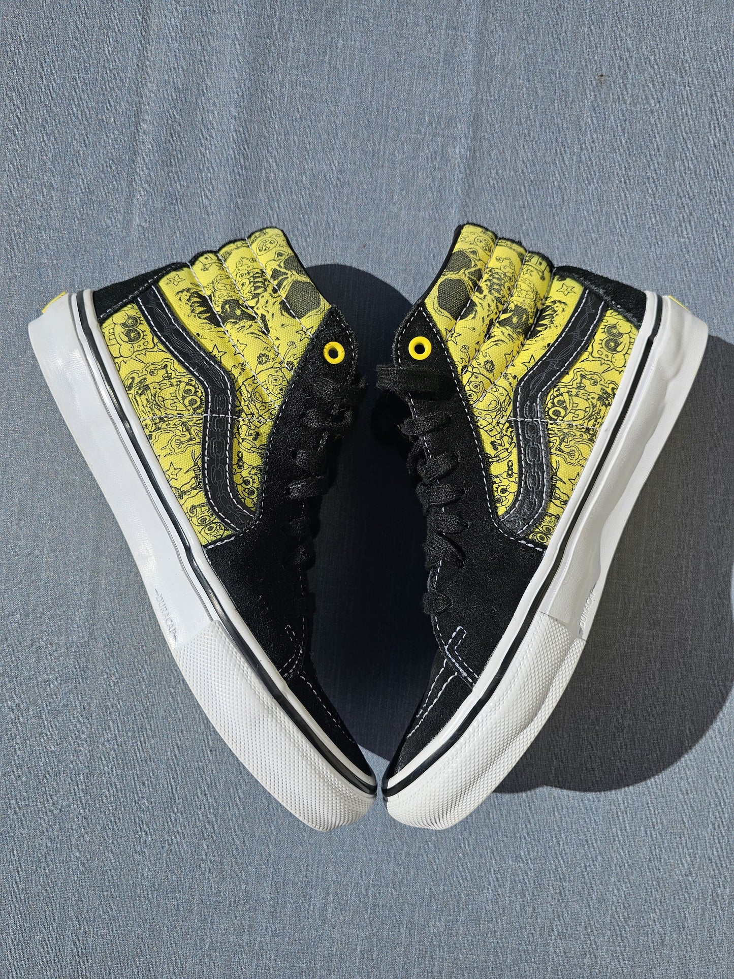 Awesome Vans X Sponge Bob Square Pants Gigliotti High Top Trainers Skate Shoes UK 6.5