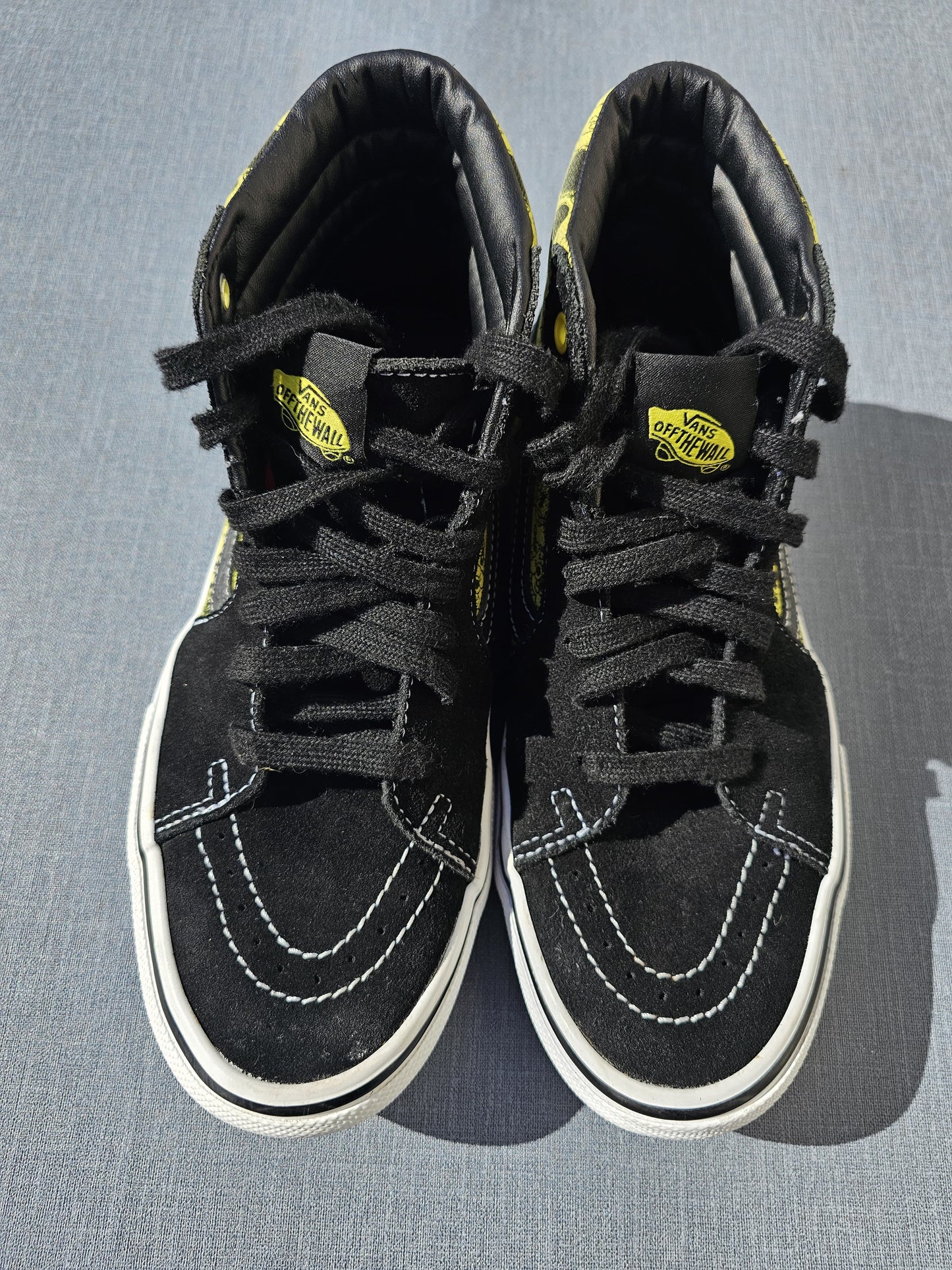 Awesome Vans X Sponge Bob Square Pants Gigliotti High Top Trainers Skate Shoes UK 6.5