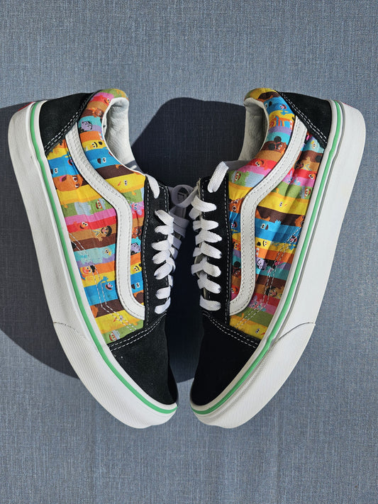 Awesome Vans X Sesame Street Low Top Sneakers Trainers Skate Shoes UK 7.5/41