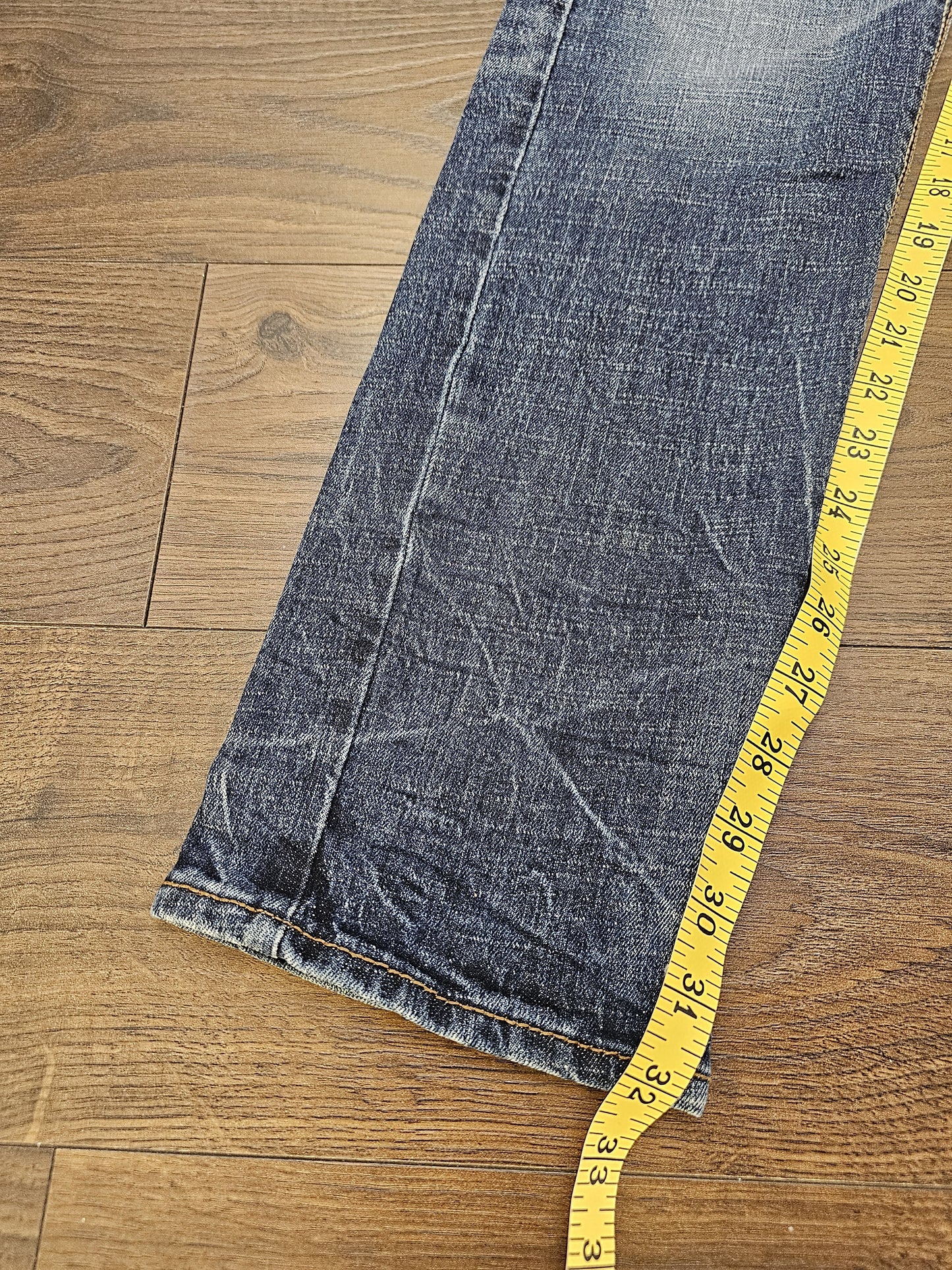 Levi's Mens Blue Jeans 208 Regular Taper Fit W30/32L Denim