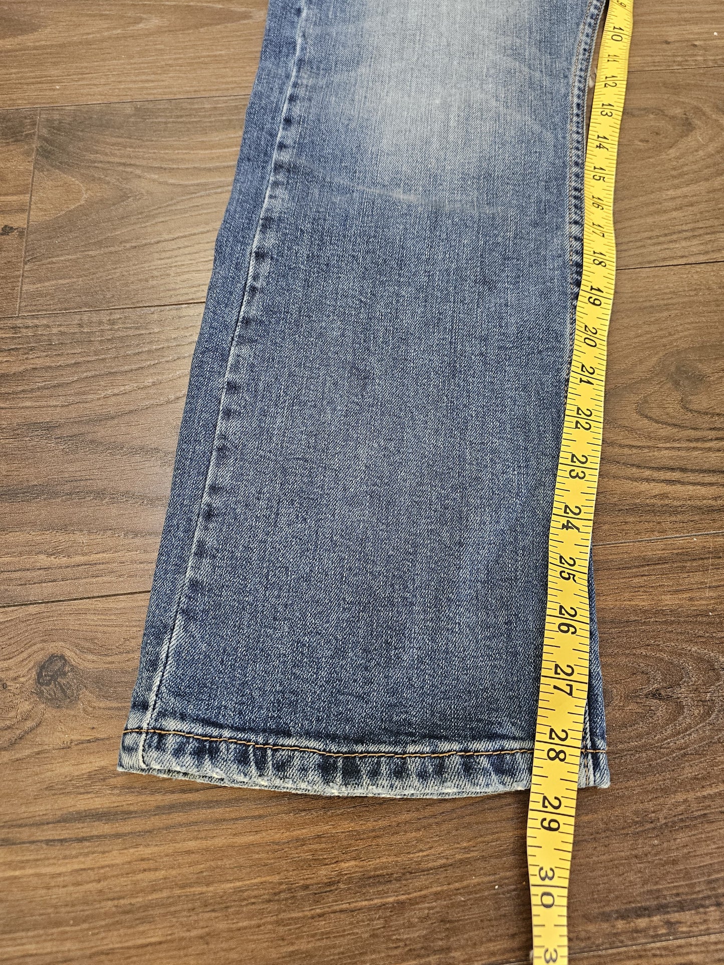 Levi's Mens Blue Jeans 513 Slim Straight Fit W34/28L Denim