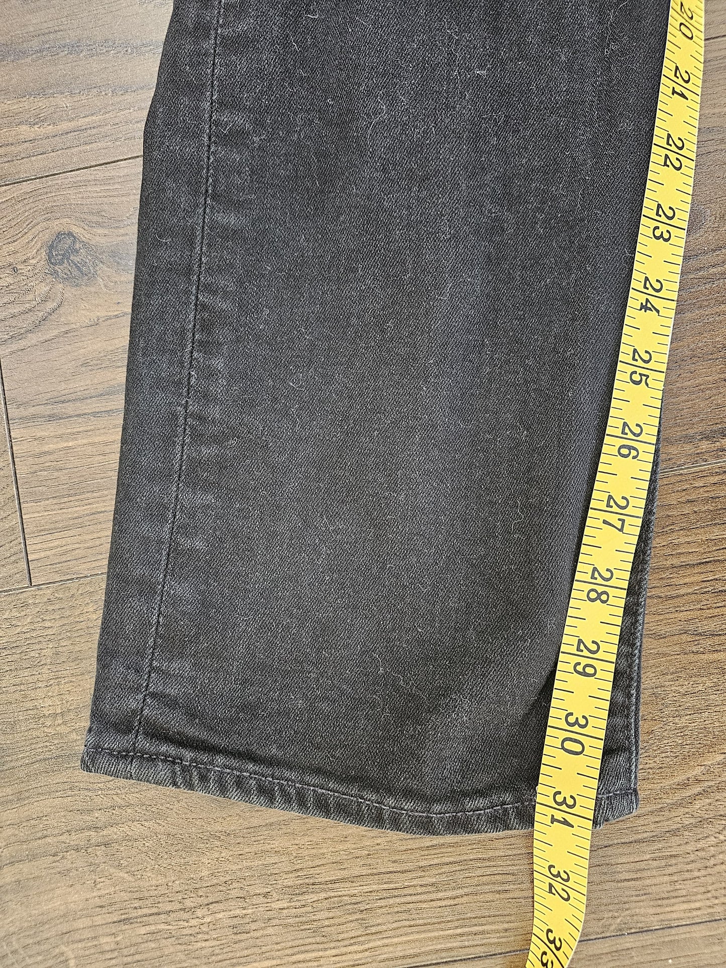 Levi's Mens Black Jeans 514 Straight Fit W36/31L Denim