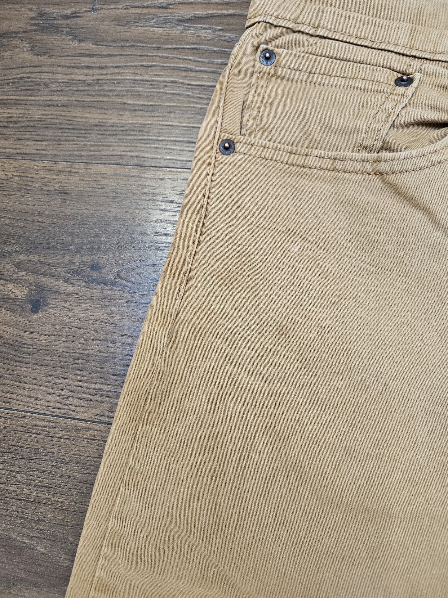 Levi's Mens Beige Jeans 502 Tapered Fit W33/30L Denim