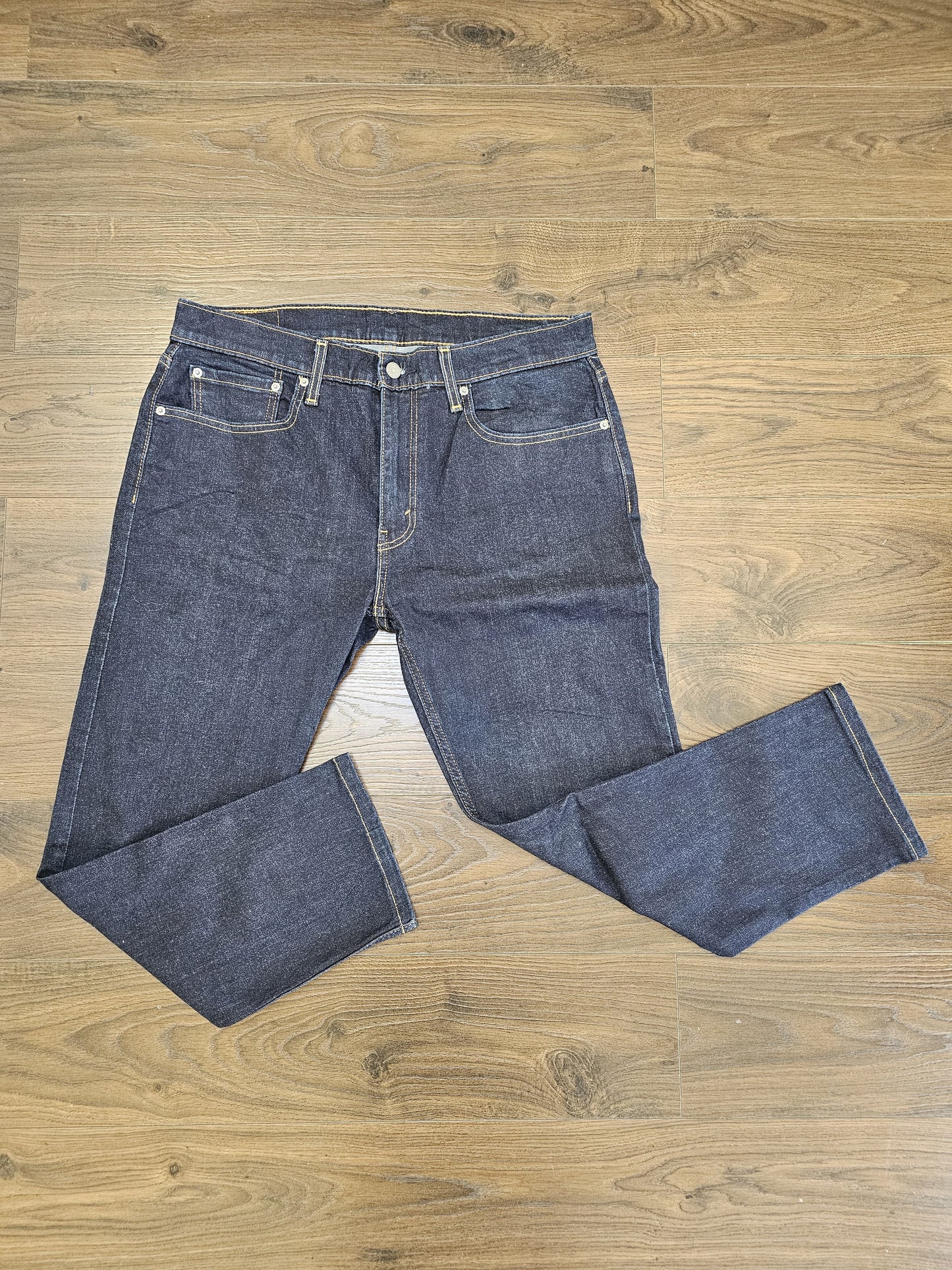 Levi's Mens Blue Jeans 502 Tapered Fit W34/27L Denim