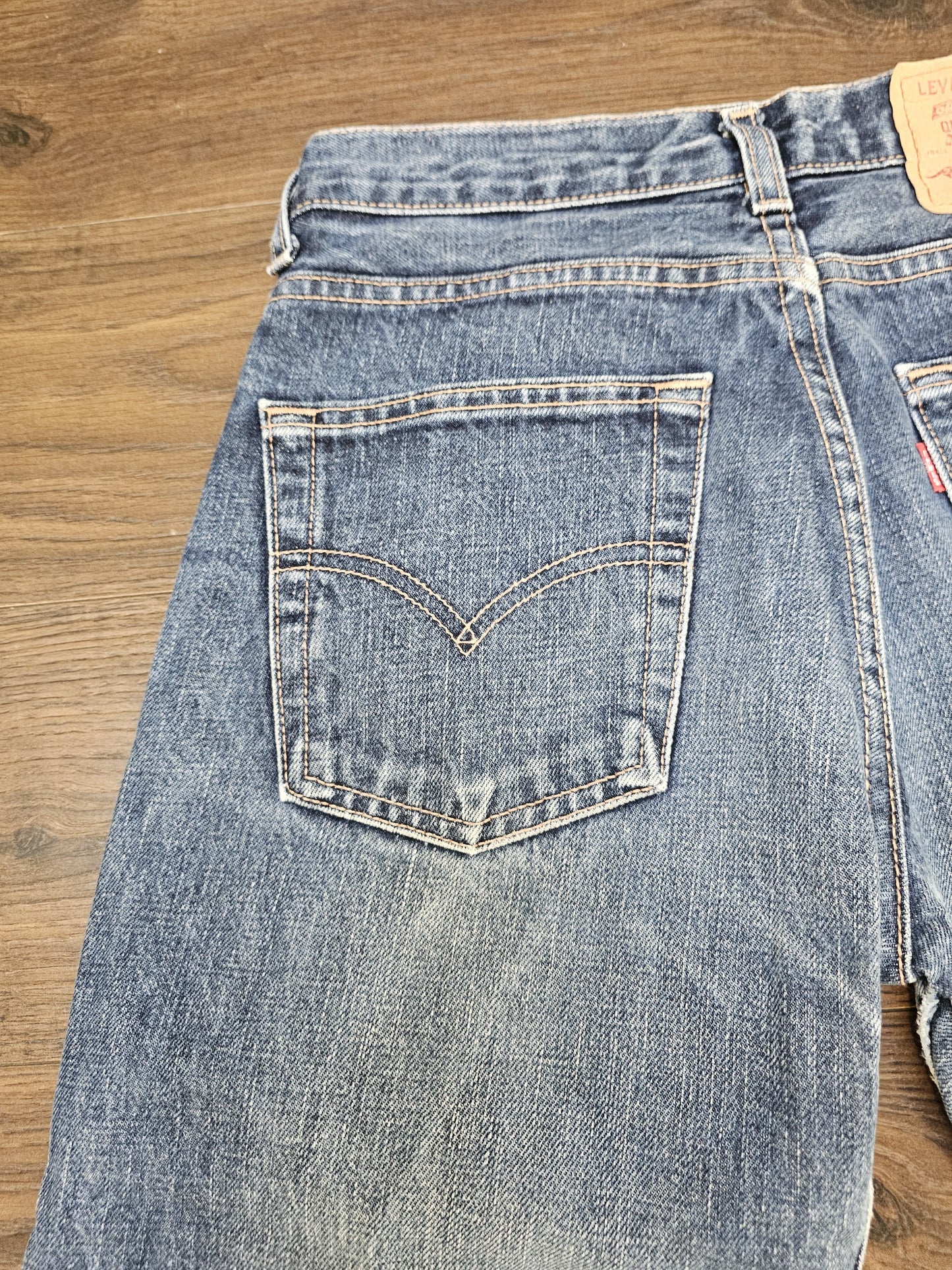 Levi's Vintage Womens Blue Jeans 535 Skinny Fit W28/32L Denim