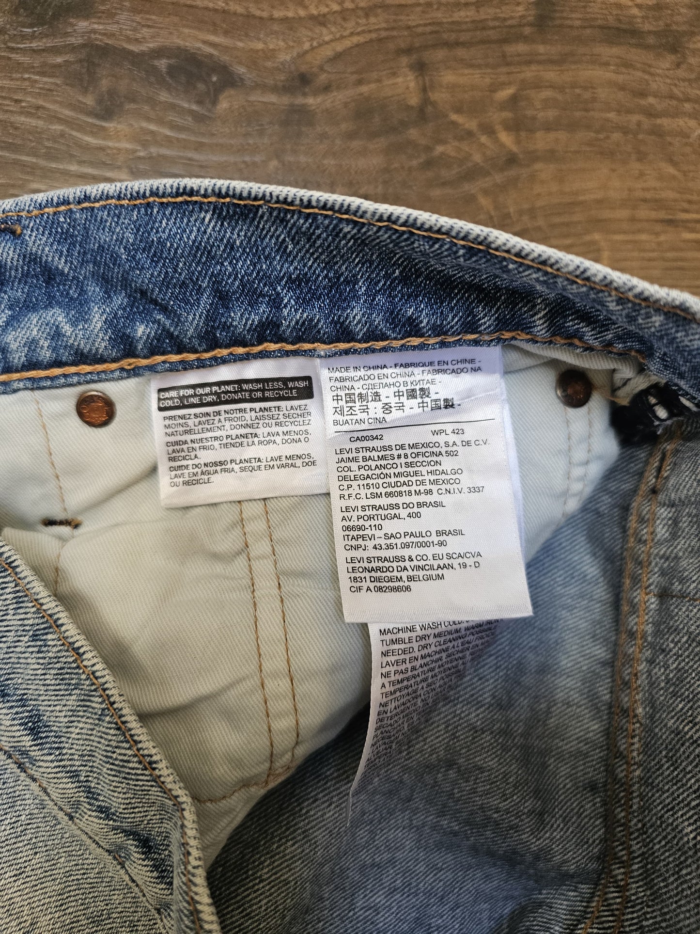 Levi's Ripped Mens Blue Jeans Lot: High Ball W32/30L Denim
