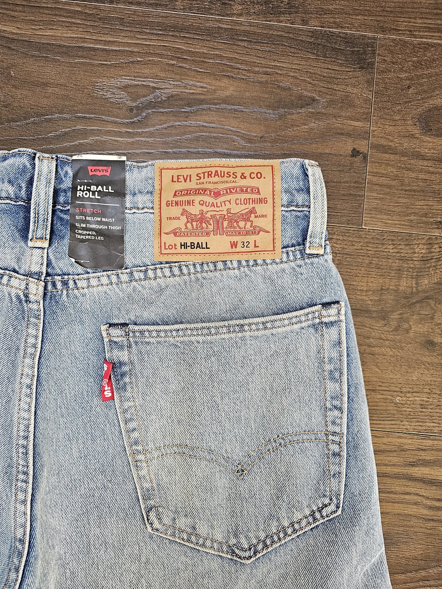 Levi's Ripped Mens Blue Jeans Lot: High Ball W32/30L Denim