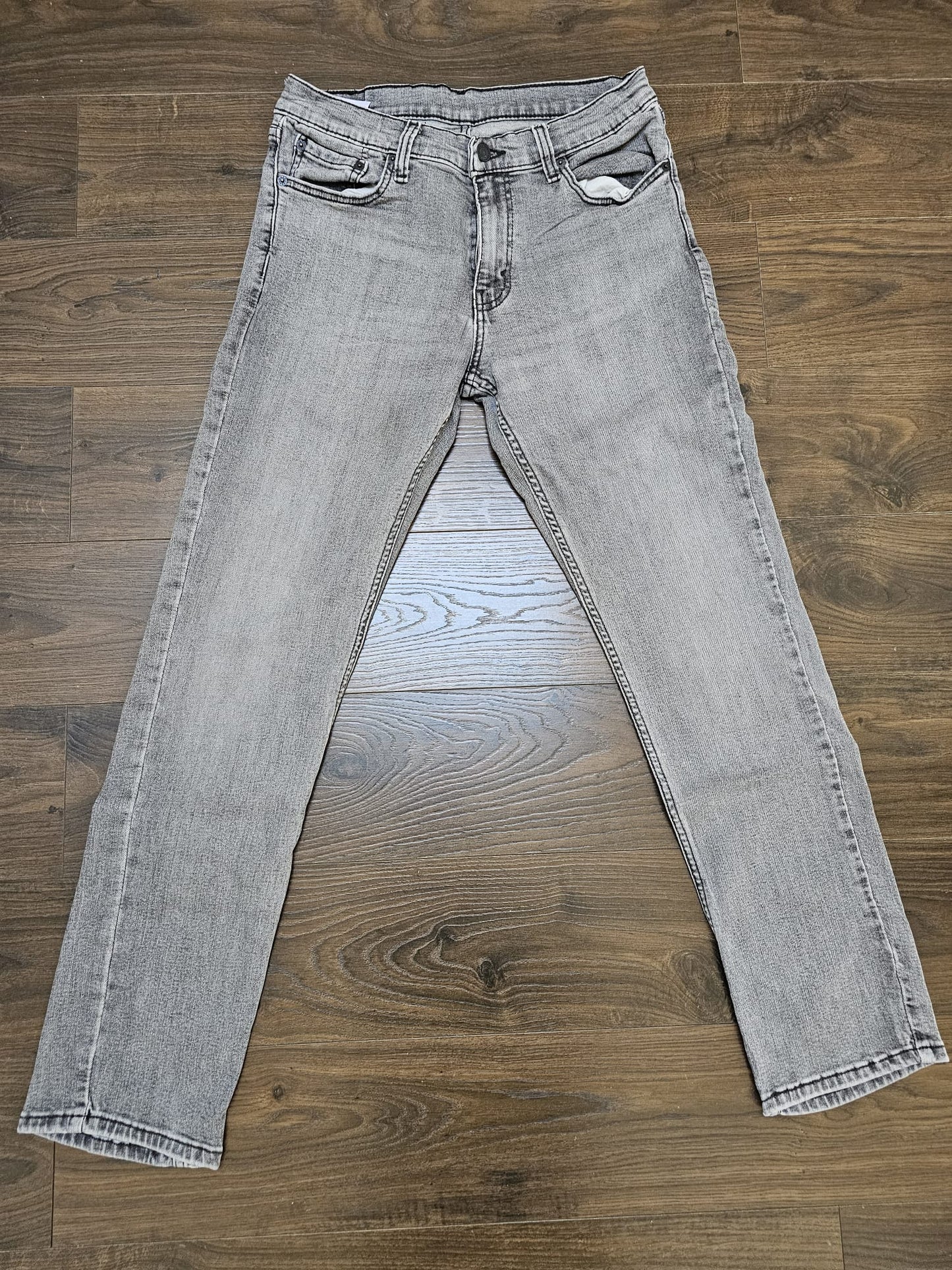 Levi's Mens Grey Jeans 511 Slim Fit W32/31L Denim