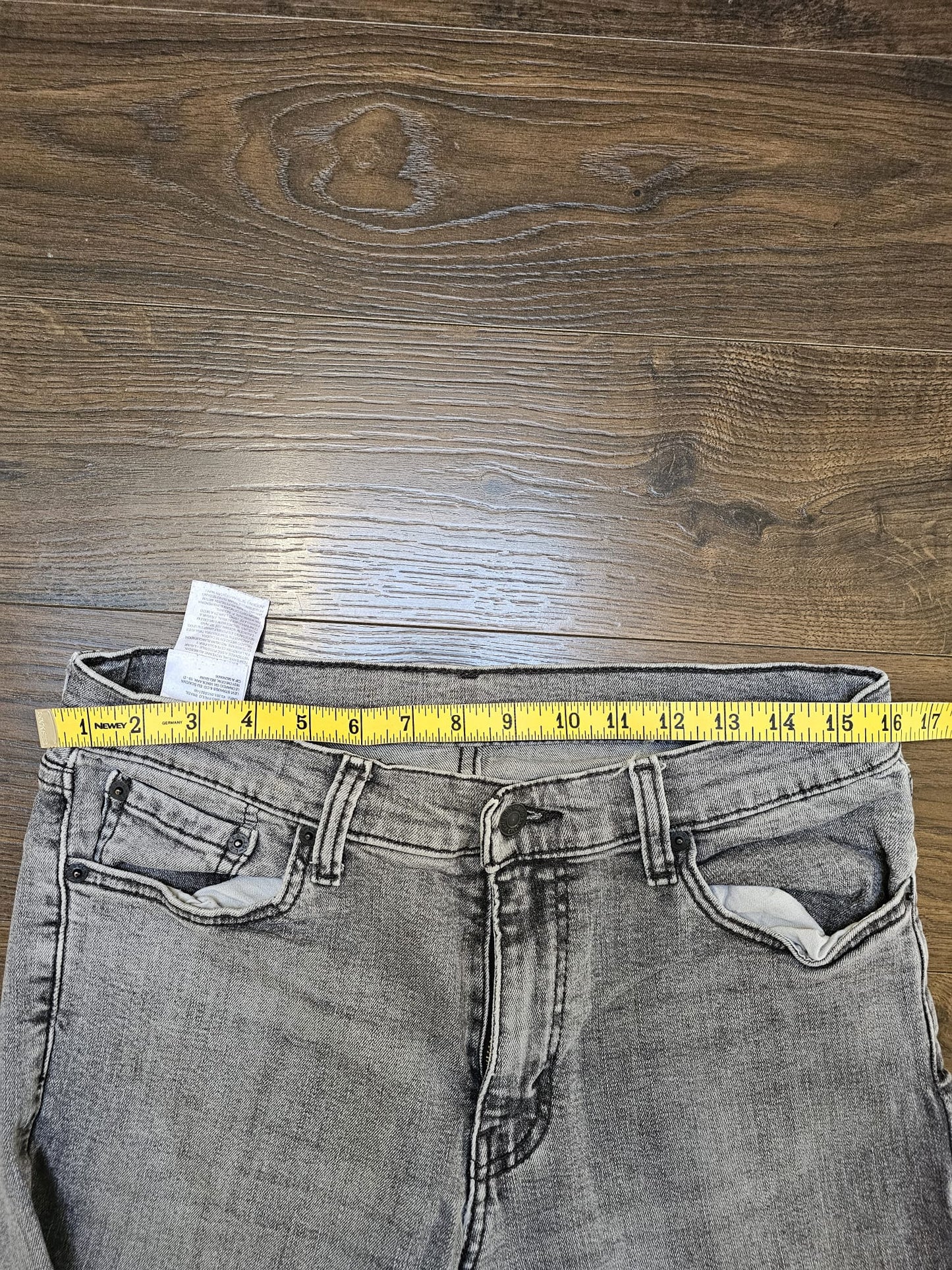 Levi's Mens Grey Jeans 511 Slim Fit W32/31L Denim