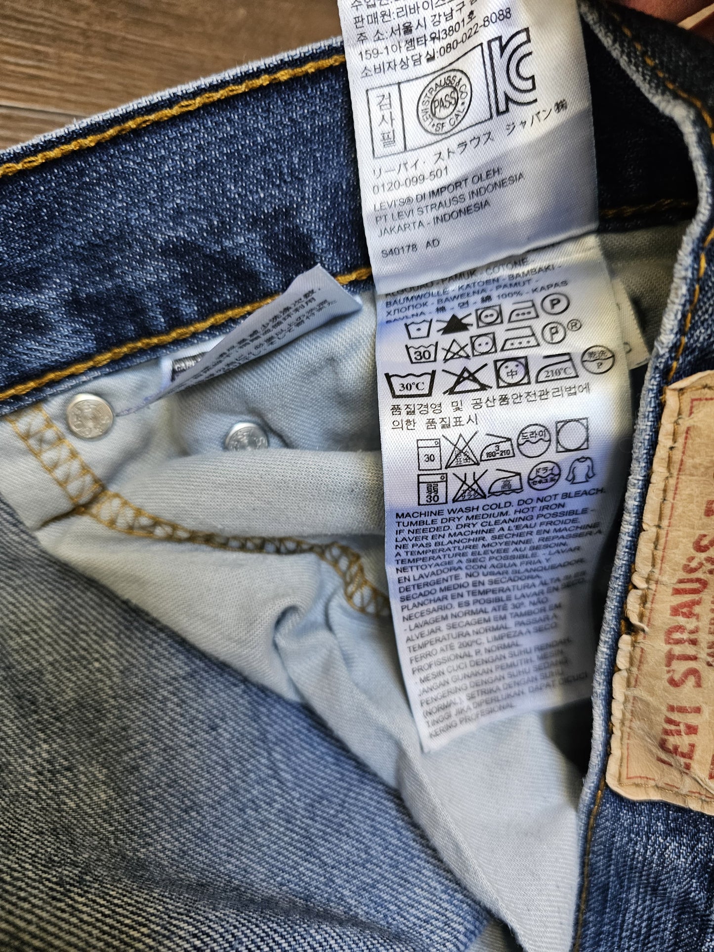 Levi's Mens Blue Jeans 511 Slim Fit W31/31L Denim