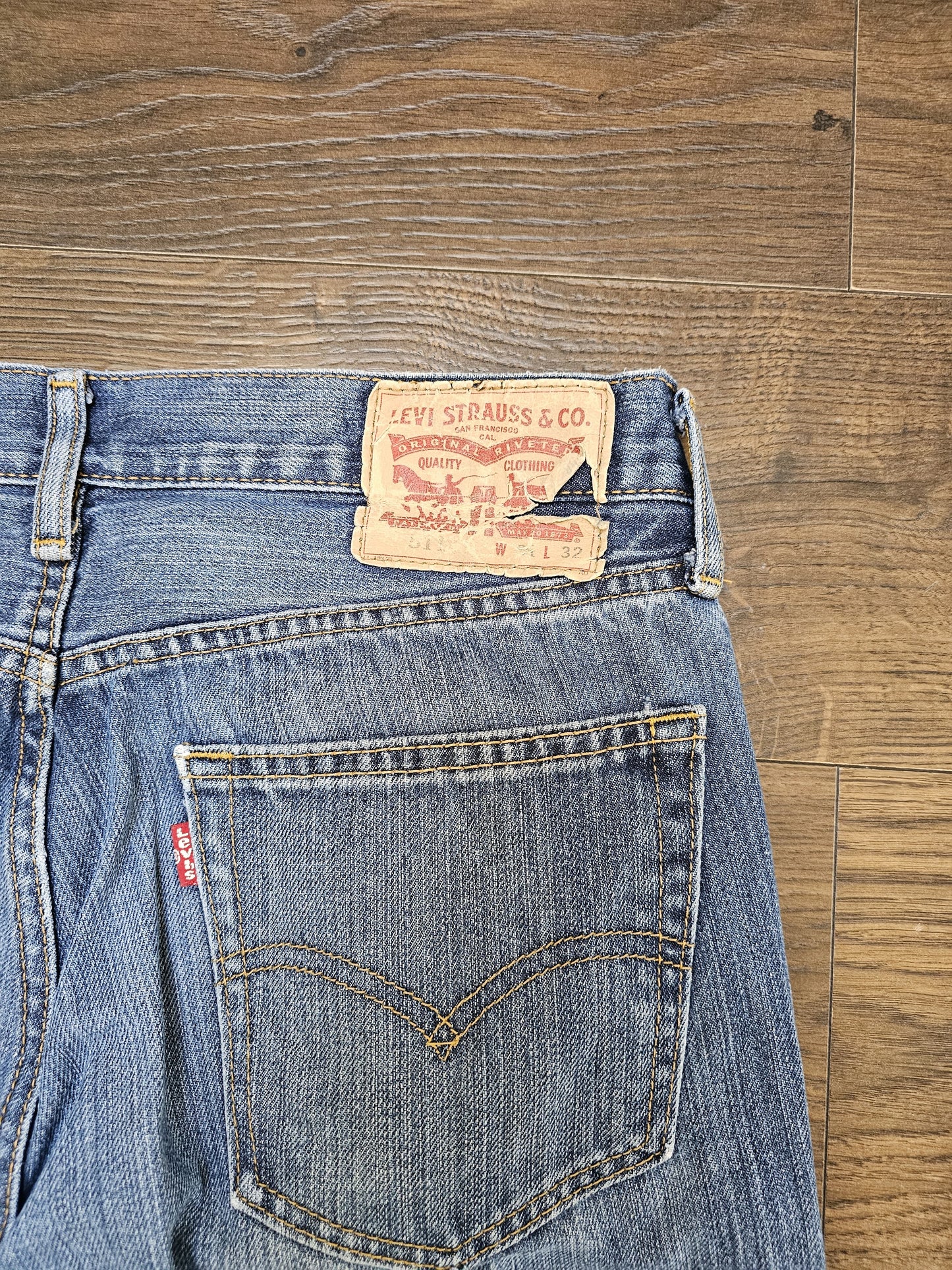 Levi's Mens Blue Jeans 511 Slim Fit W31/31L Denim