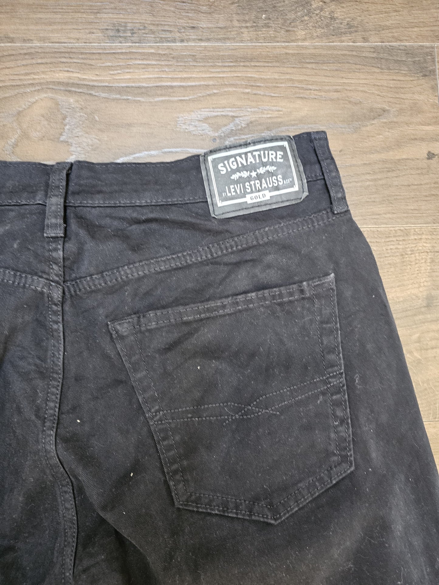 Levi's Mens Black Jeans Athletic Fit W34/29L Denim
